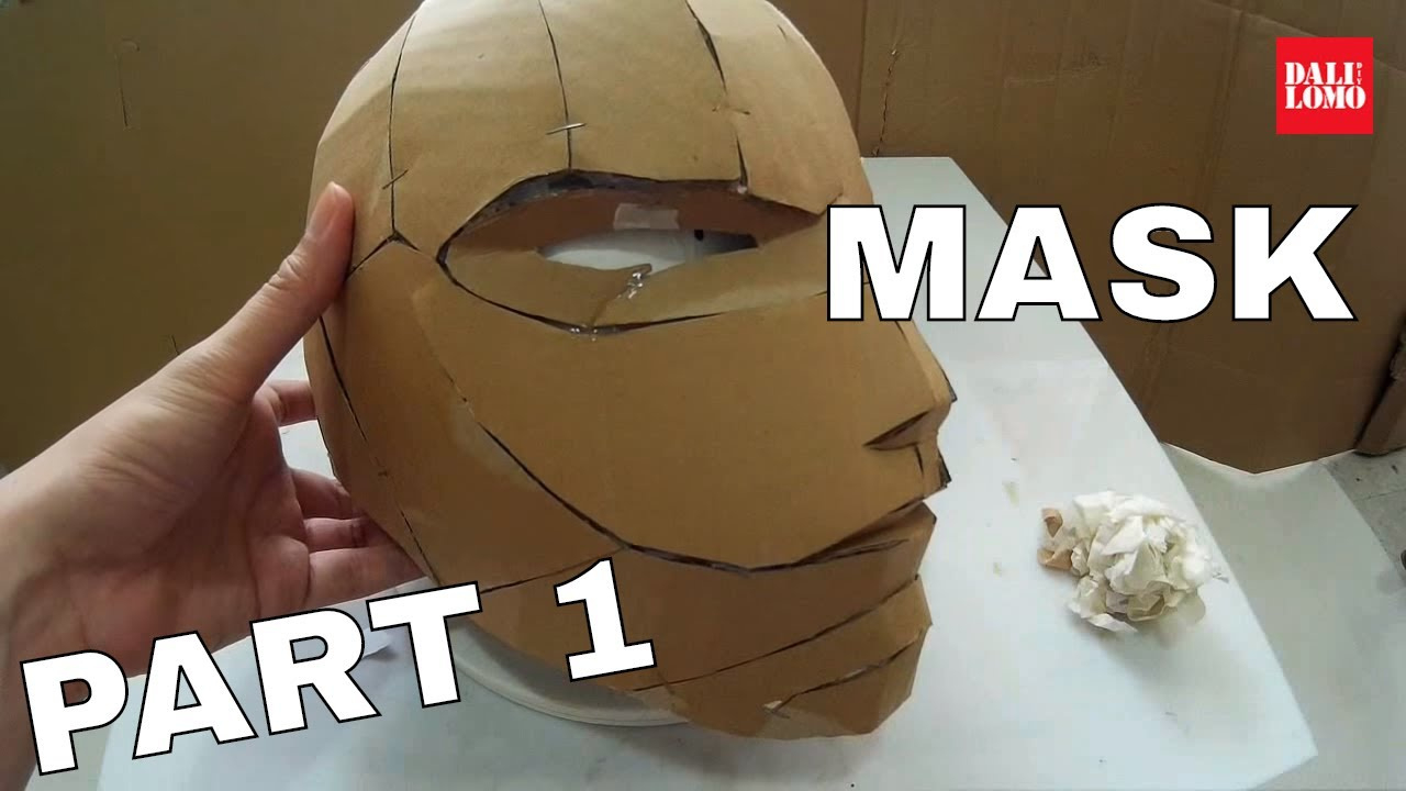 Make Red Hood Helmet Part 1 - Cardboard Cosplay // How To #105 intended for Red Hood Helmet Template Free