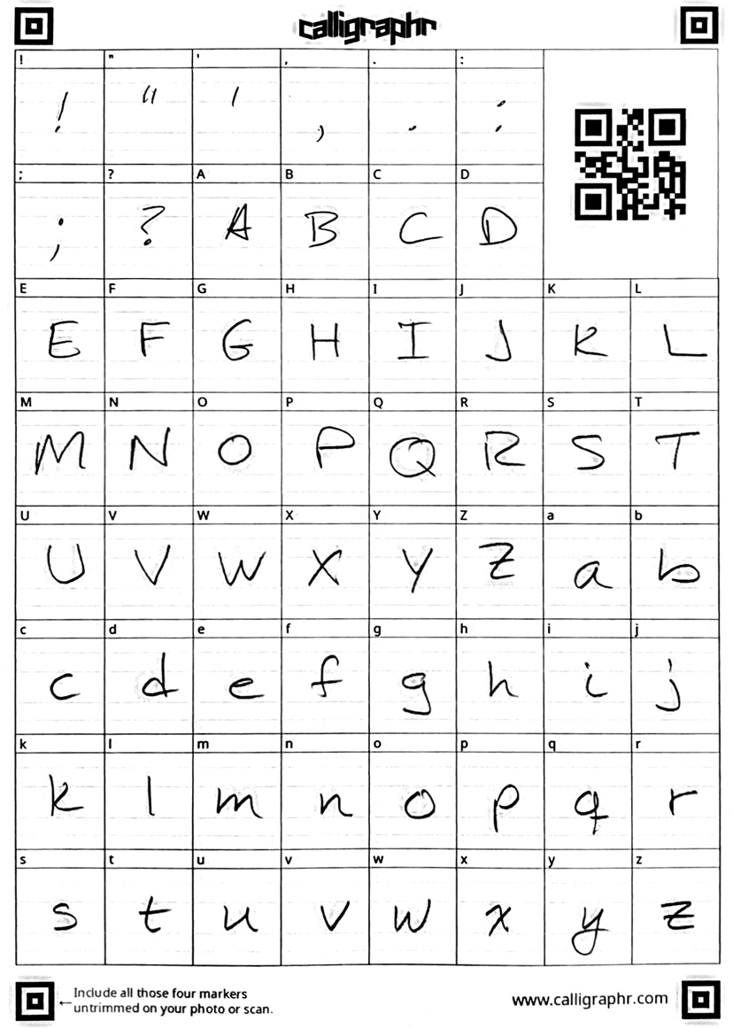 Make Your Own Handwriting Font With Calligraphr - Podfeet Podcasts for Free Printable Fonts No Download