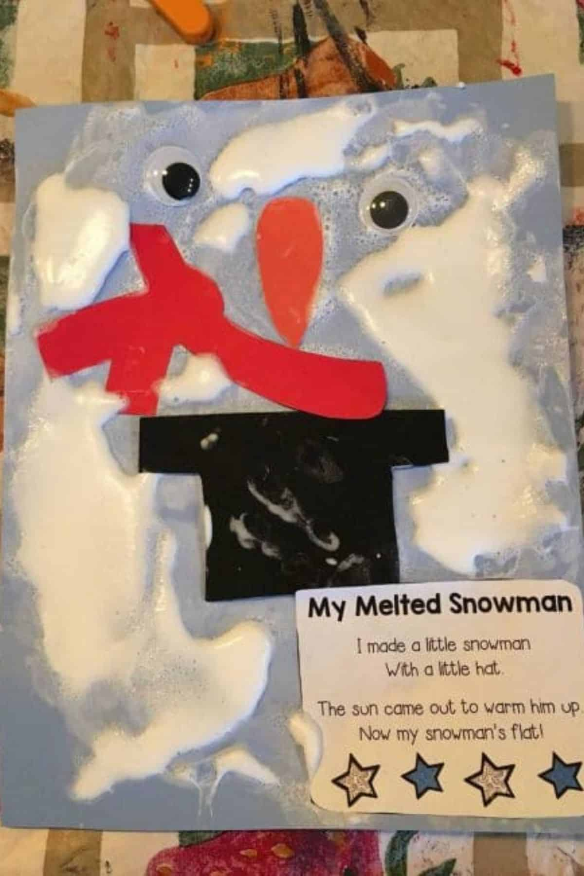 Make Your Own Melting Snowman Funny Winter Craft For Kids | Hoawg with regard to Melted Snowman Poem Printable
