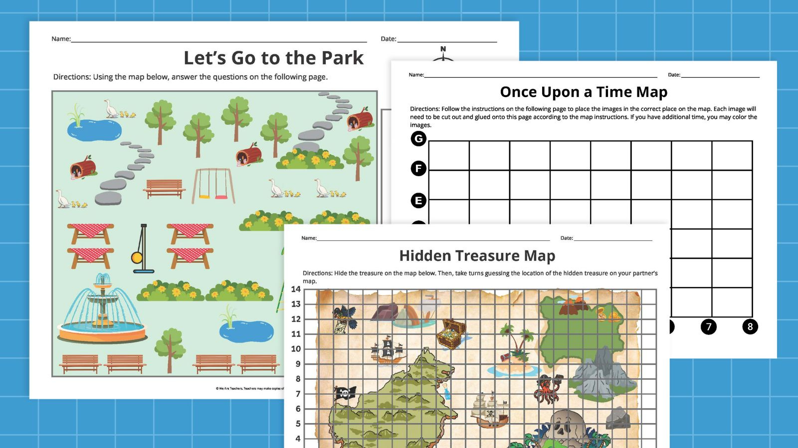 Map Skills Worksheets (Free Printable Bundle) throughout Free Printable Maps And Directions
