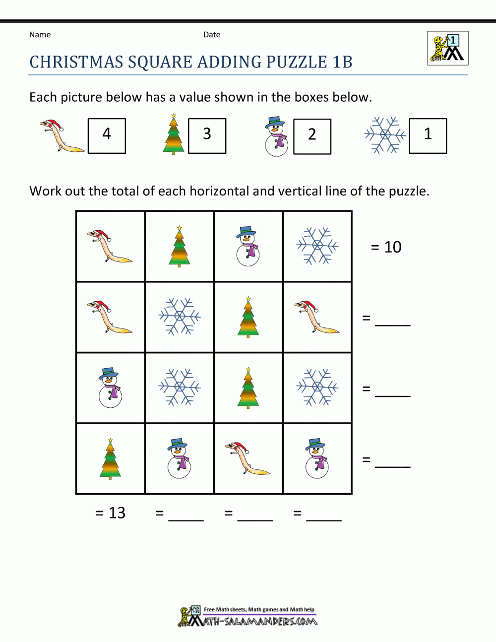 Math Christmas Worksheets First Grade throughout Christmas Worksheets First Grade