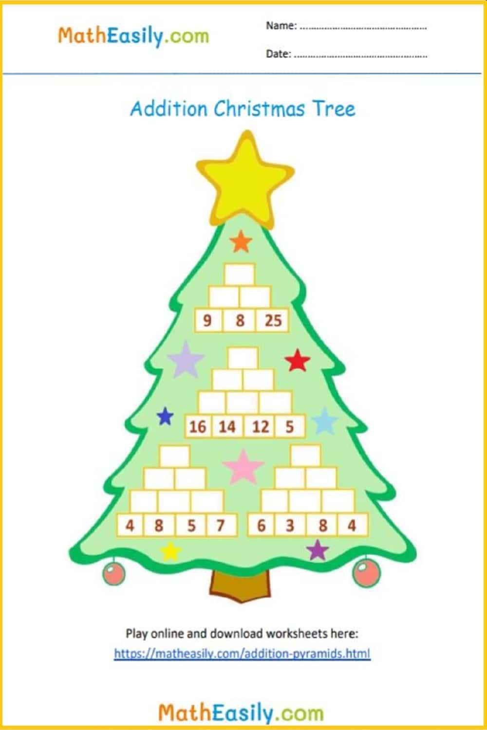 Math Christmas Worksheets Pdf | Free Download 🎄 for Free Christmas Worksheets For 4th Grade