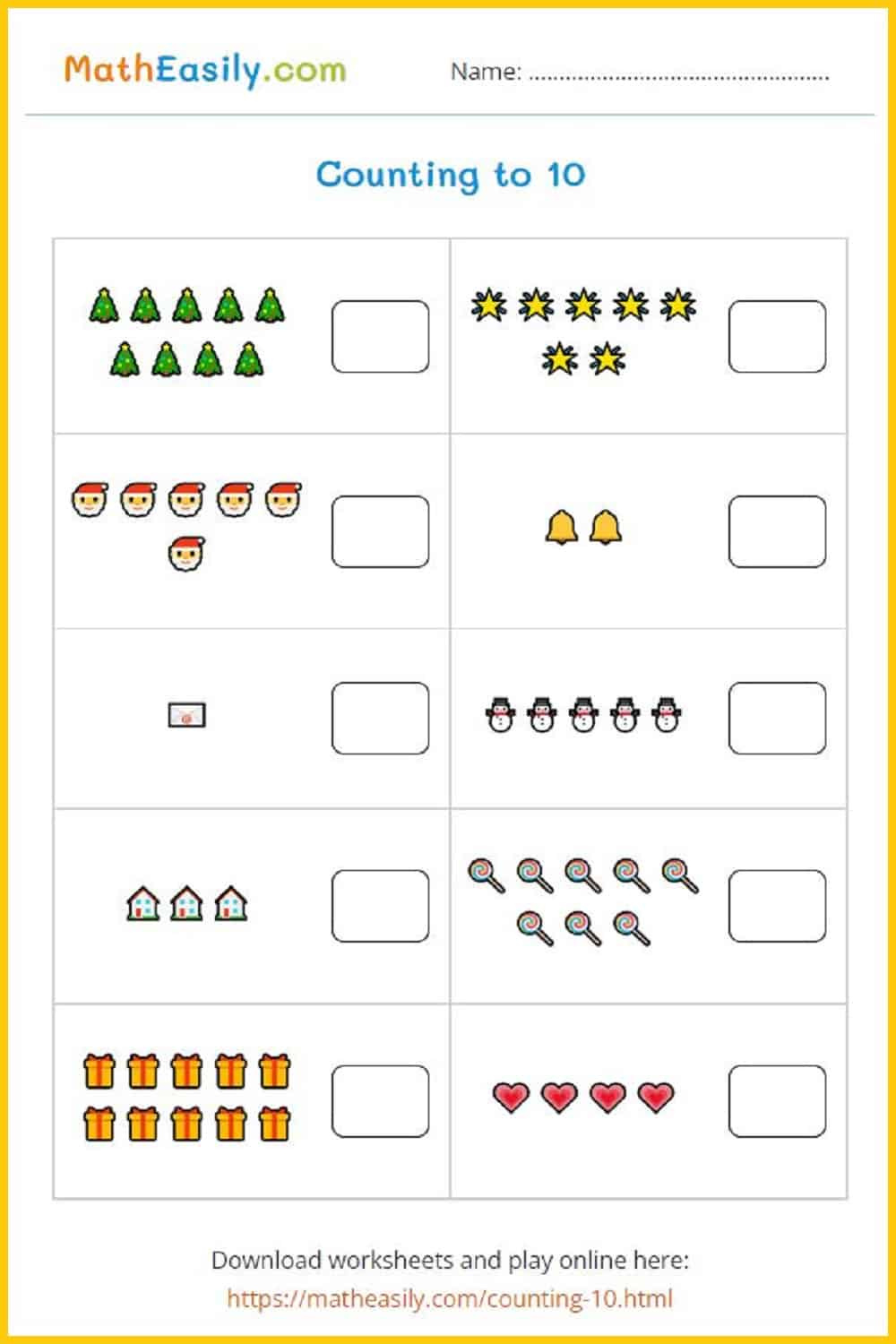 Math Christmas Worksheets Pdf | Free Download 🎄 regarding Christmas Counting Worksheets Printable
