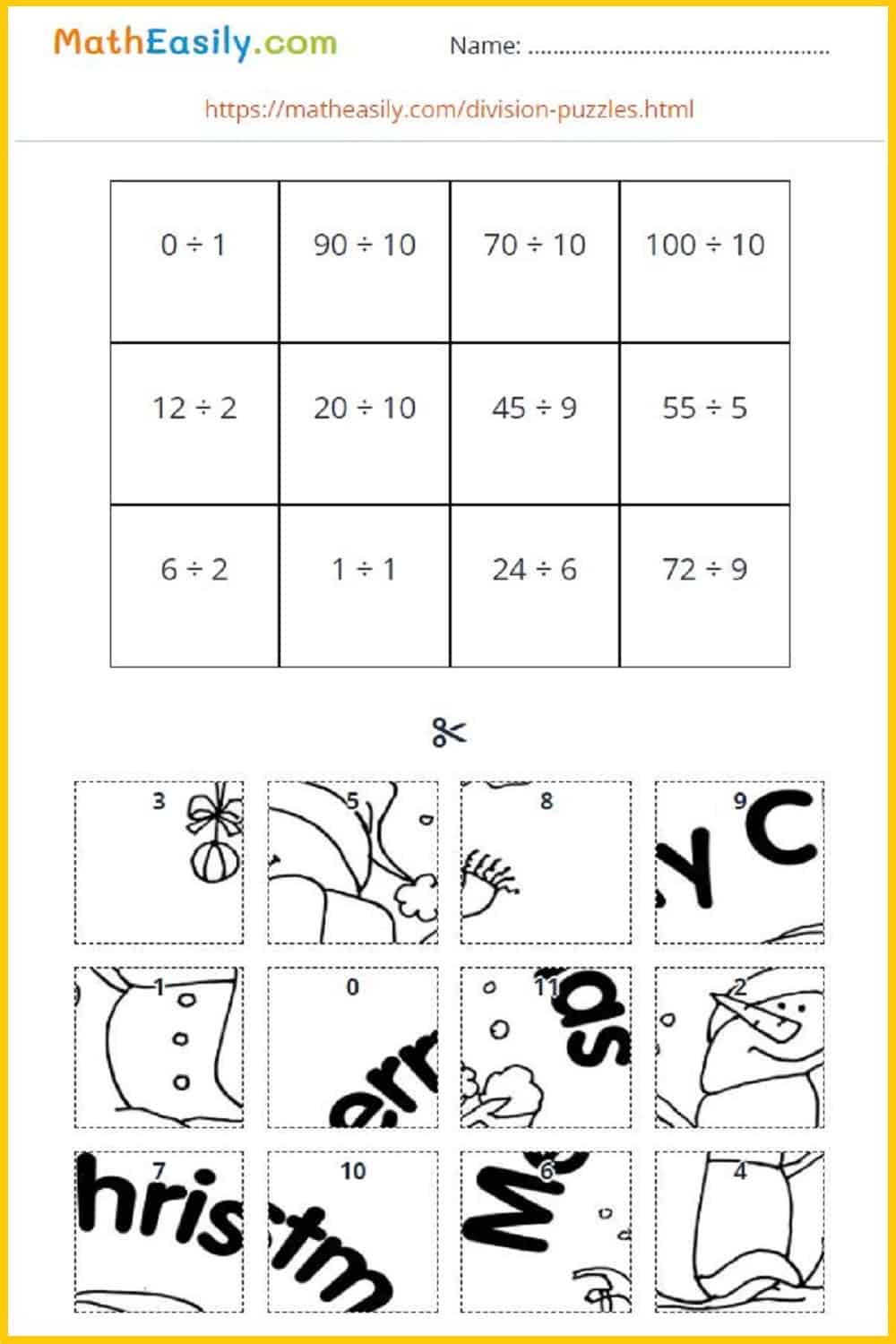 Math Christmas Worksheets Pdf | Free Download 🎄 regarding Free Christmas Division Worksheets