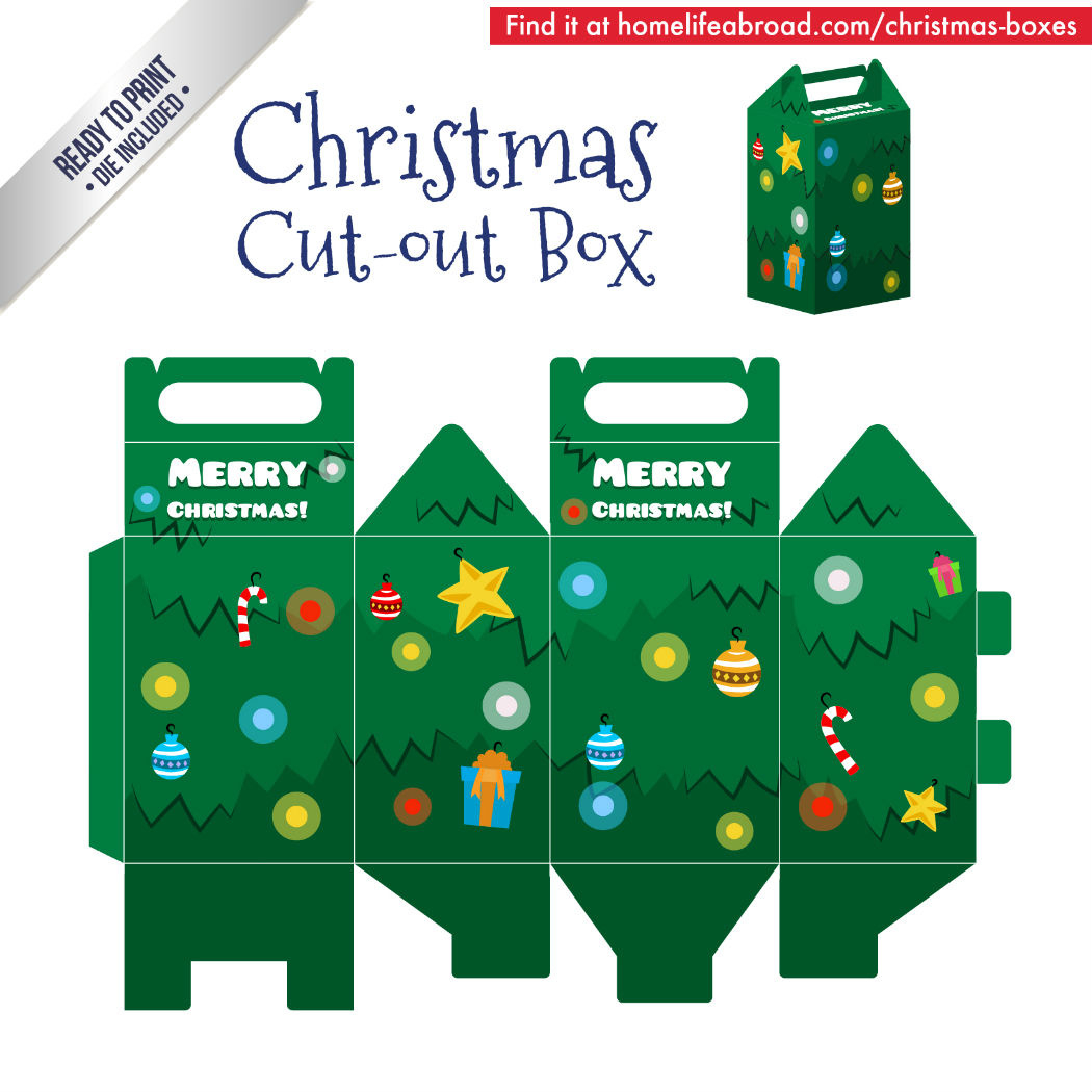 Mega Collection Of 38 Diy Christmas Boxes With Downloadable pertaining to Christmas Box Template Printables