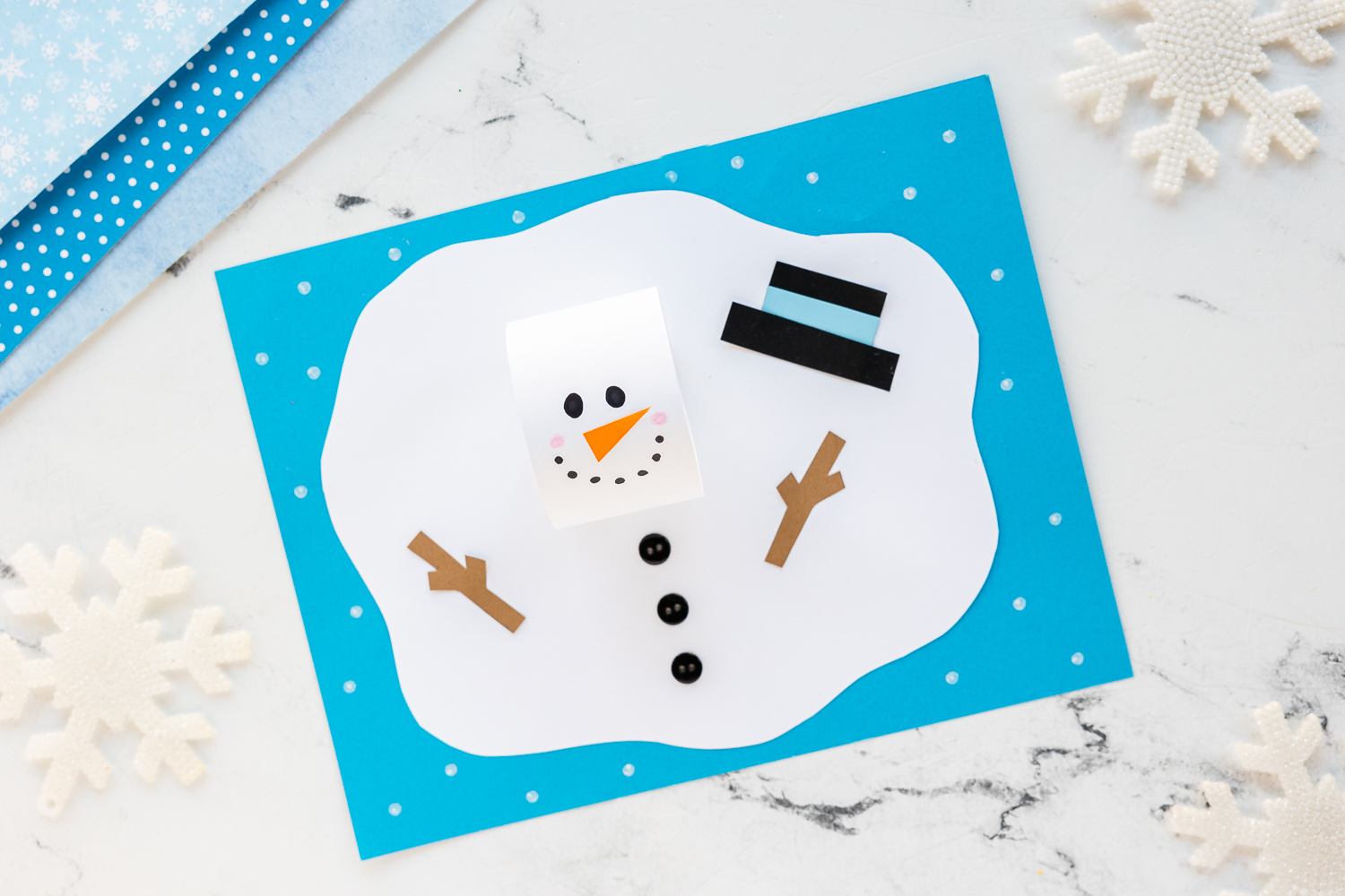 Melted Snowman Craft.mp4 for Melting Snowman Printable