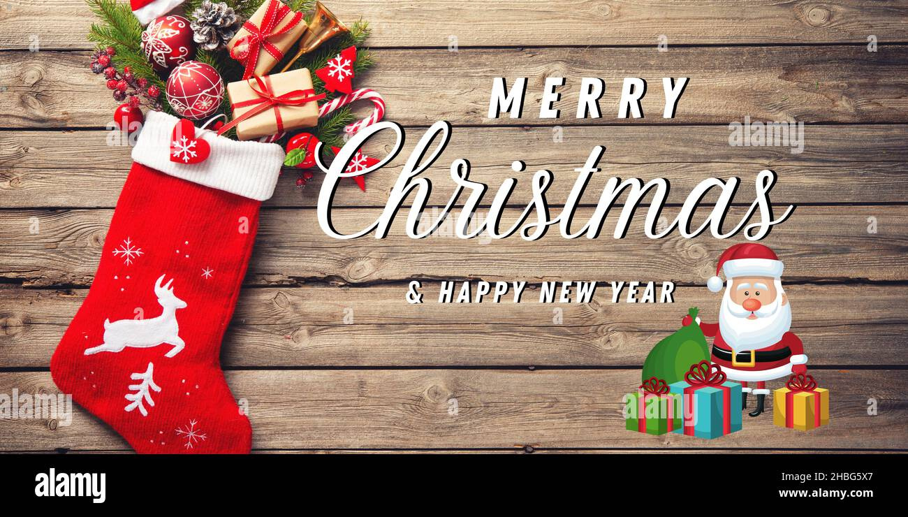 Merry Christmas And Happy New Year Banner Images, Background For within Merry Christmas and Happy New Year Banner Printable
