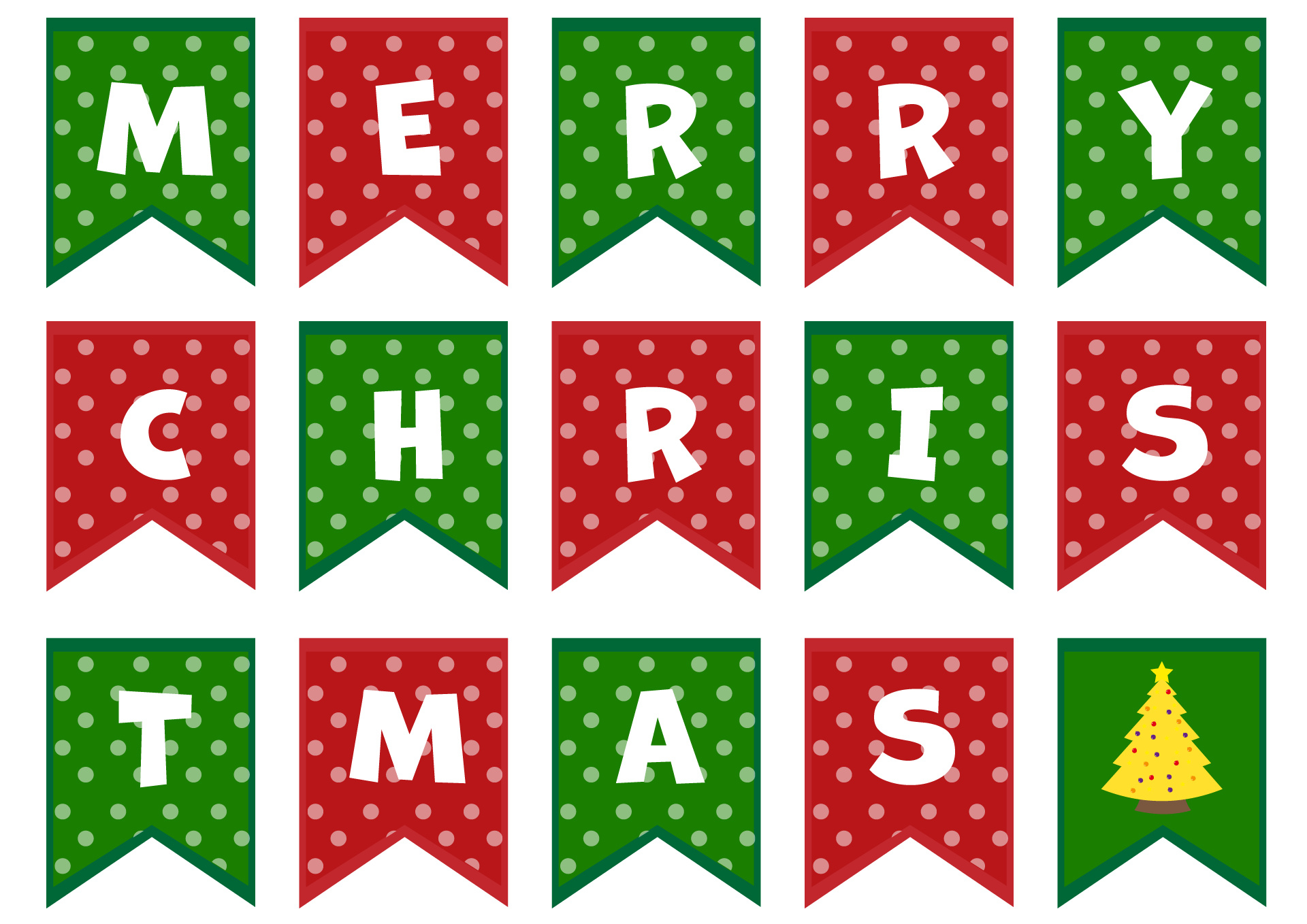 Merry Christmas Free Printable Banner - Printable Party Favors for Free Printable Christmas Banner Letters