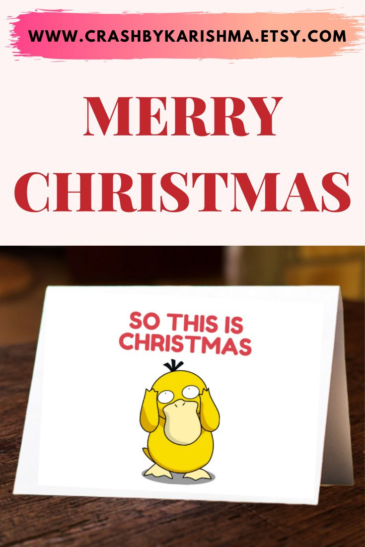 Merry Christmas Greeting Card | Pokemon Christmas Cards | Anime throughout Printable Pokemon Christmas Card
