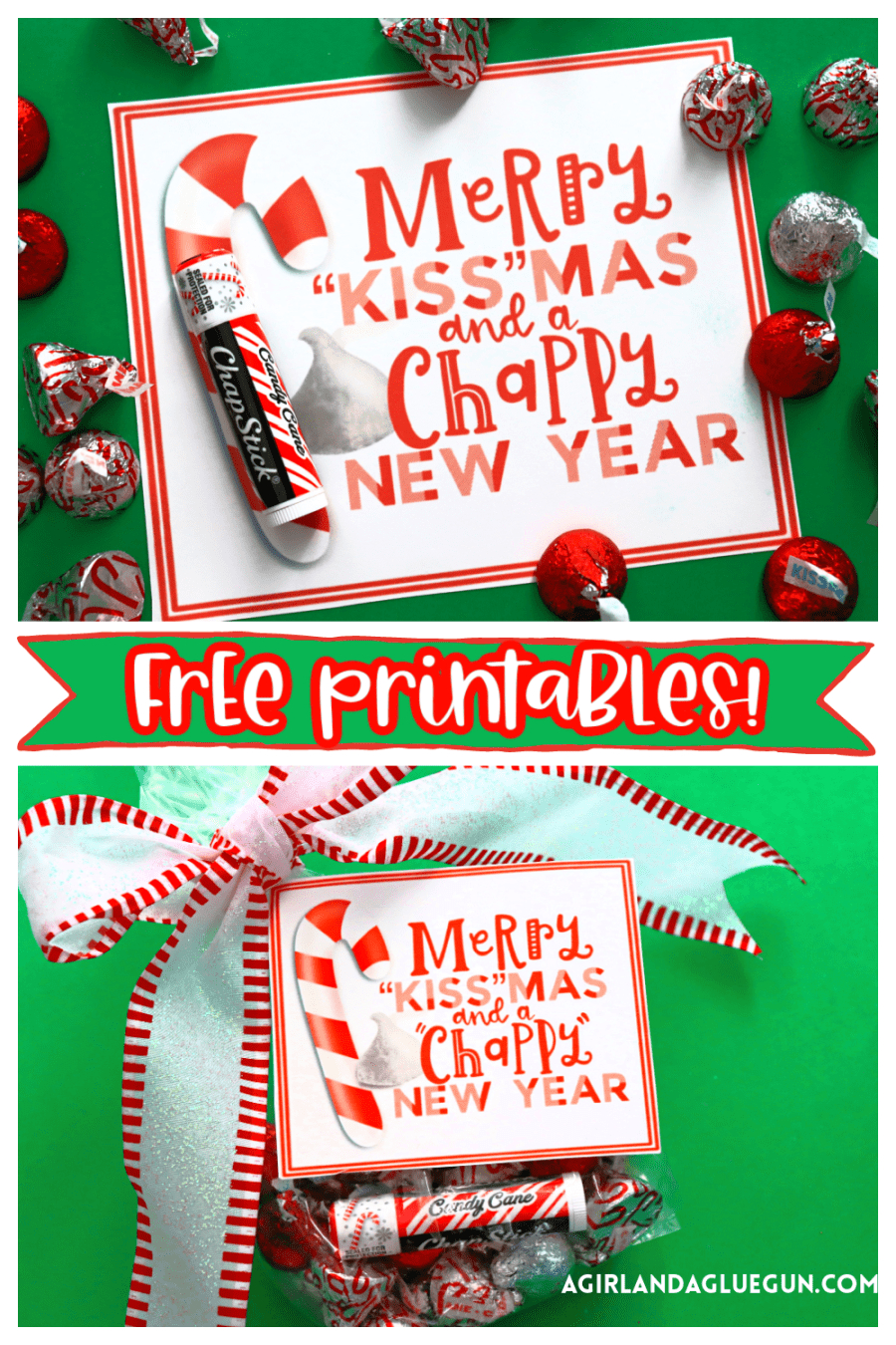 Merry Kissmas Free Printable - A Girl And A Glue Gun intended for Merry Kissmas And A Chappy New Year Free Printable
