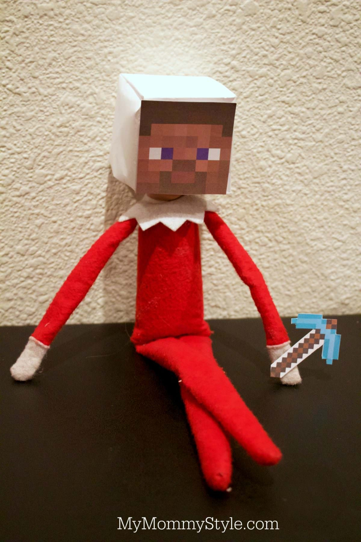 Minecraft Elf On The Shelf - My Mommy Style pertaining to Elf On The Shelf Minecraft Head Printable