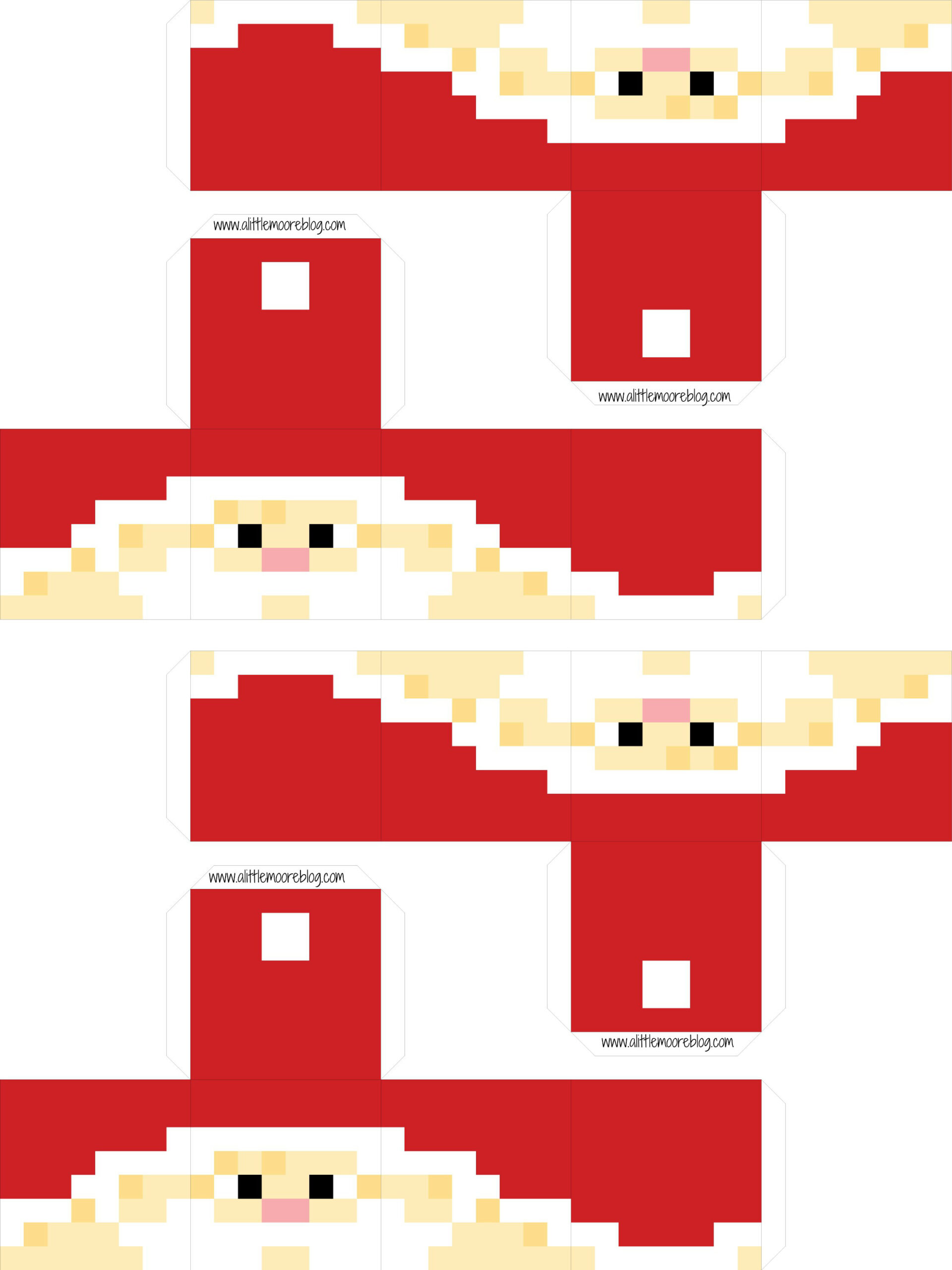 Minecraft Santa Elf On The Shelf (Free Printable) - Houston Family intended for Free Printable Elf on the Shelf Minecraft Printable