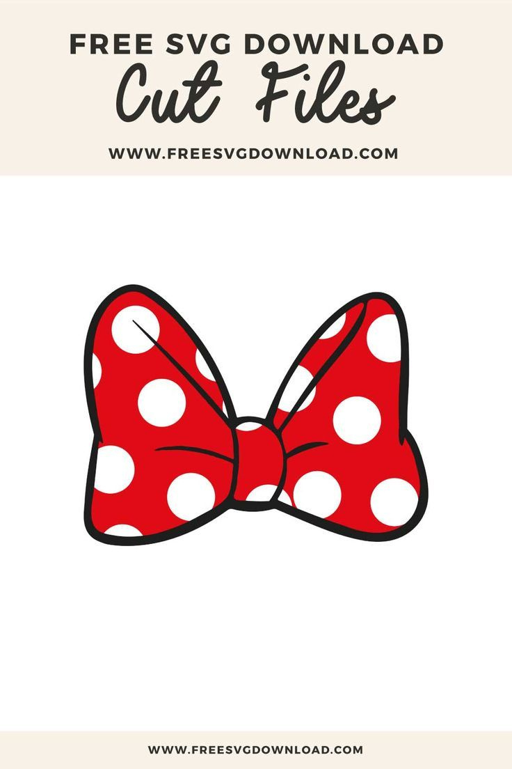 Minnie Mouse Bow Svg, Disney Svg, Mickey Mouse Svg, Birthday Svg within Free Printable Minnie Mouse Bow Template