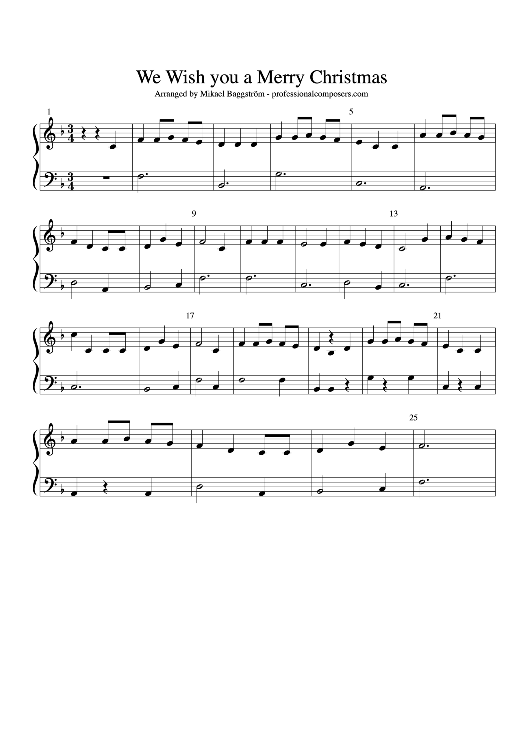 Musescore | The Worlds Largest Free Sheet Music Catalog And regarding Printable Piano Christmas Music
