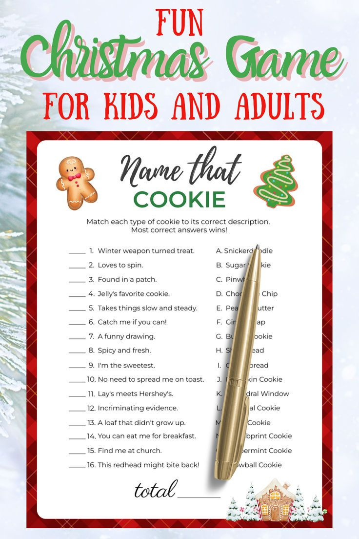 Name That Cookie Christmas Game Christmas Classroom Activities Fun within Christmas Cookie Game Printable