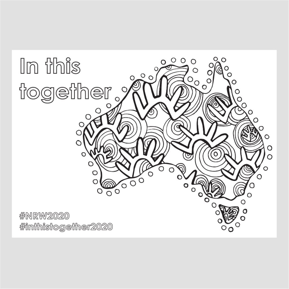 National Reconciliation Week 2020 Colouring Sheet | Paper & Card with Free Printable Aboriginal Colouring Pages