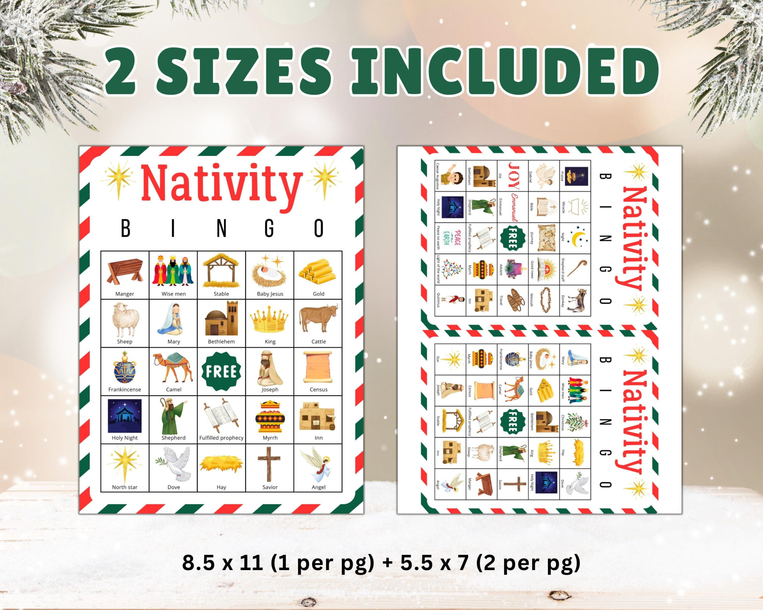Nativity Bingo | Nativity Game | Christian Christmas Game within Christmas Bible Bingo Printable