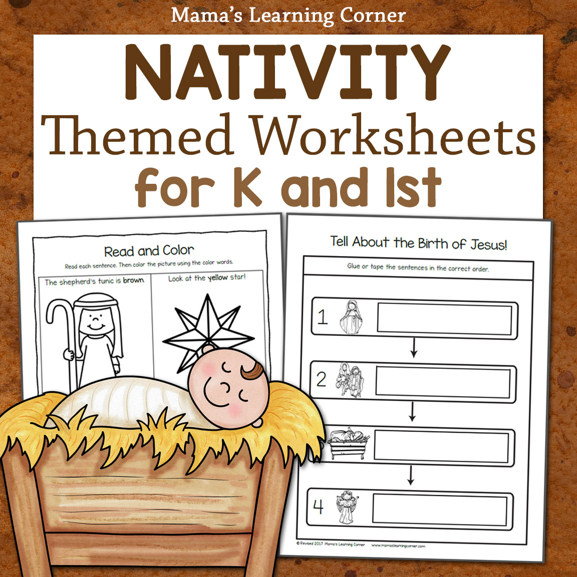 Nativity Worksheets For Kids - Mamas Learning Corner in Nativity Worksheets Printable