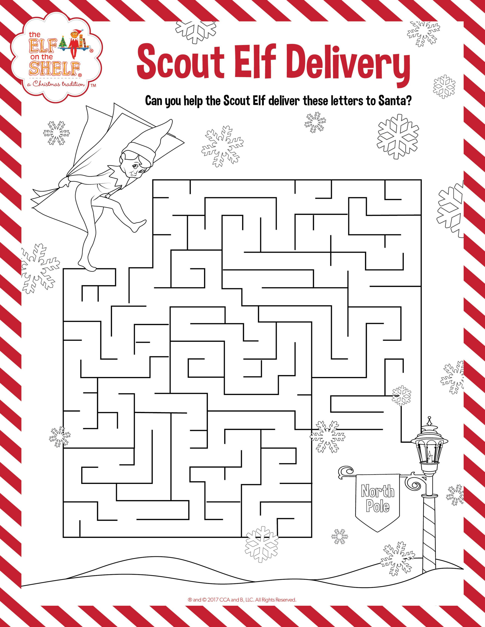 New Scout Elf Squad Show Brings North Pole Magic! with regard to Christmas Elf Maze Printable