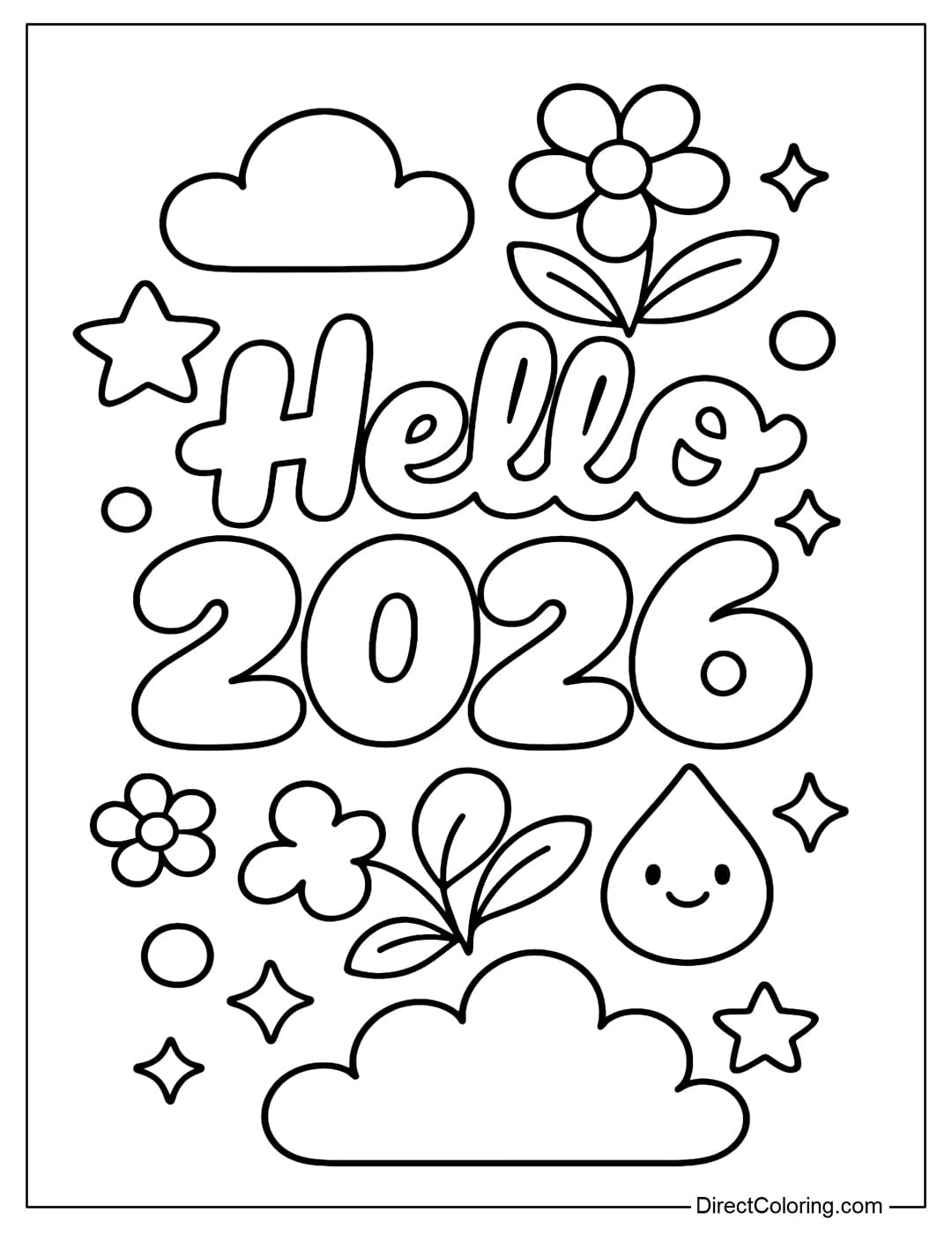 New Year Coloring Pages - Free Pdf To Download And Print inside New Years Coloring Pages 2026 Free Printable