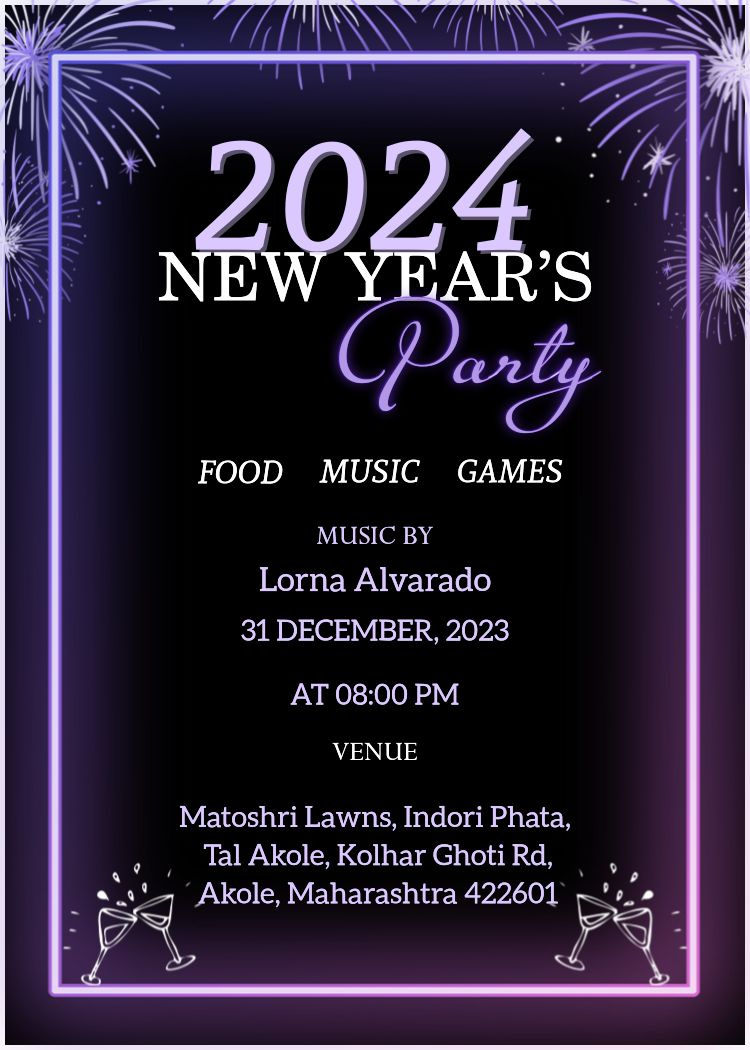 New Year Party Invitation Party Templates throughout New Years Eve Party Invitations Printable