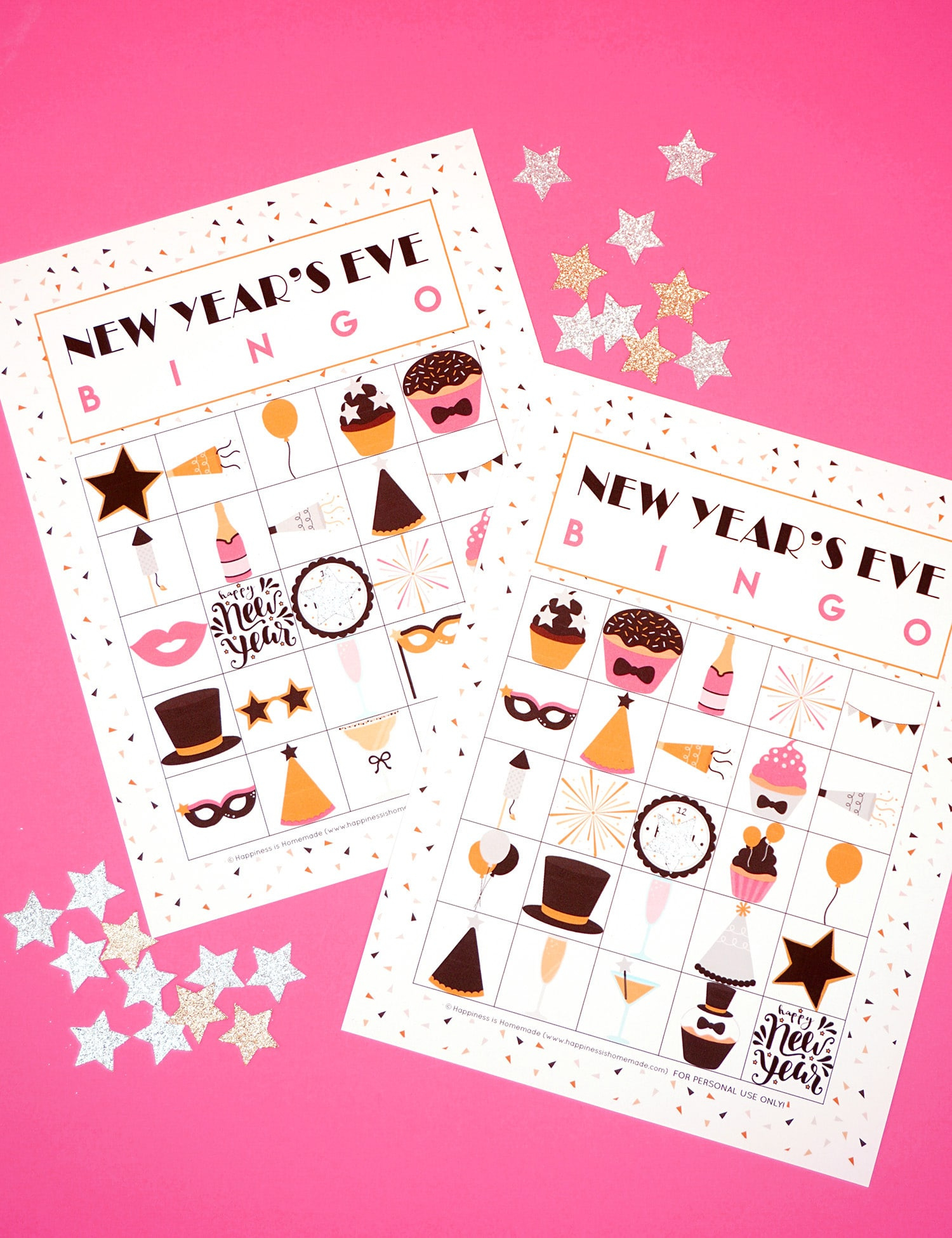 New Year&amp;#039;S Eve Bingo Printable - Happiness Is Homemade pertaining to New Year&amp;amp;#039;s Bingo Printable