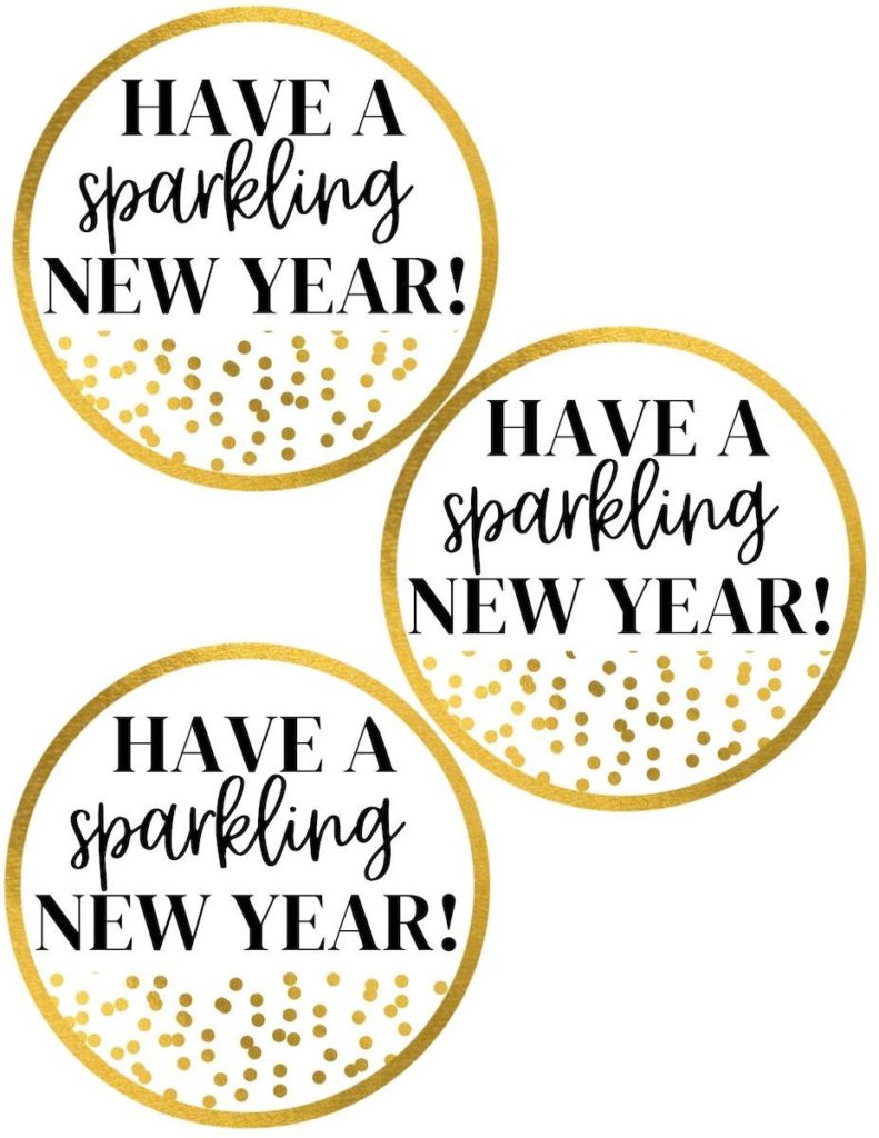 New Year&amp;#039;S Eve Party Free Printables (Black + Gold) - Originalmom regarding Have A Sparkling New Year Printable