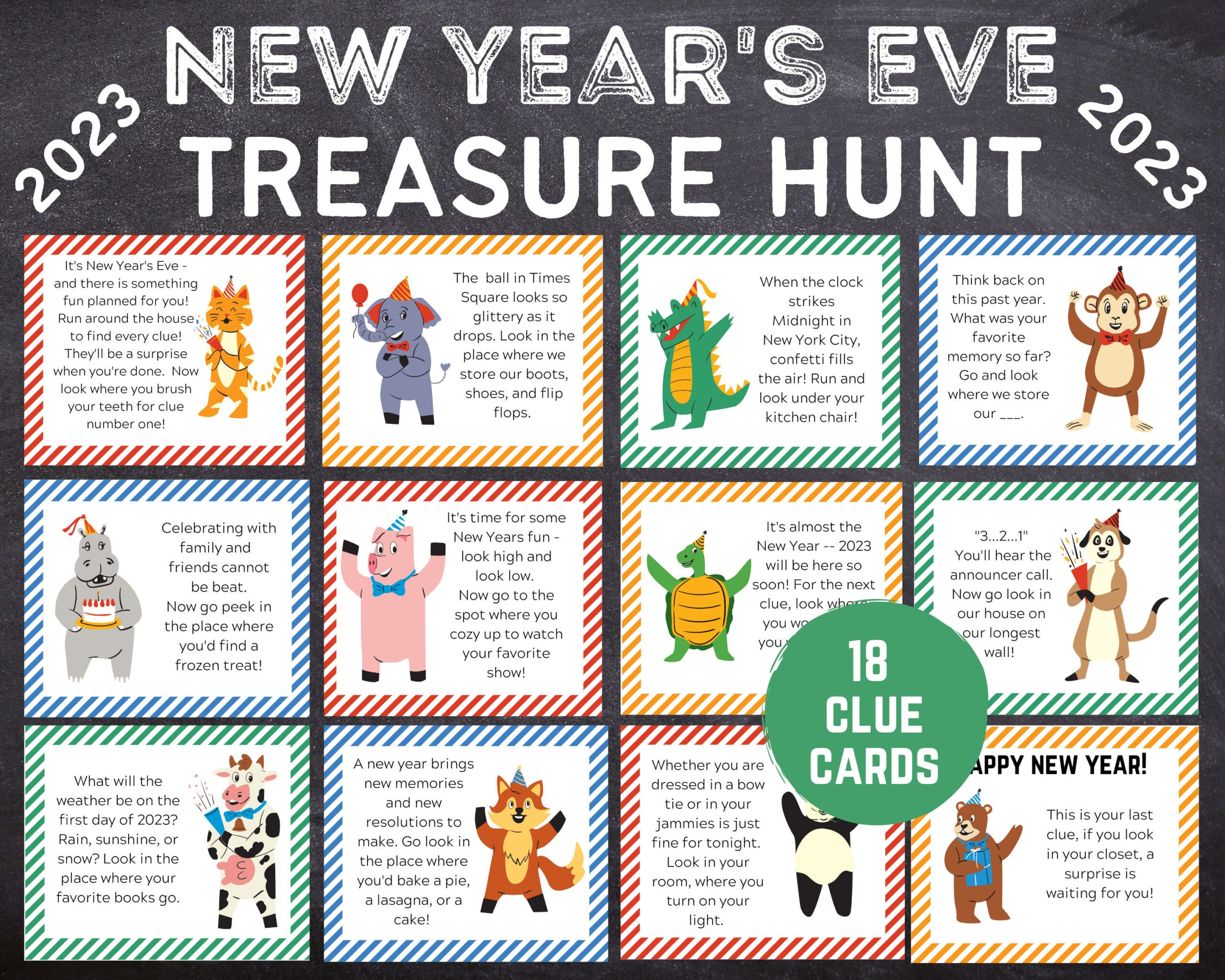 New Years Eve Scavenger Hunt For Kids | Instant Download Pdf | New regarding Printable New Year&amp;amp;#039;s Eve Scavenger Hunt
