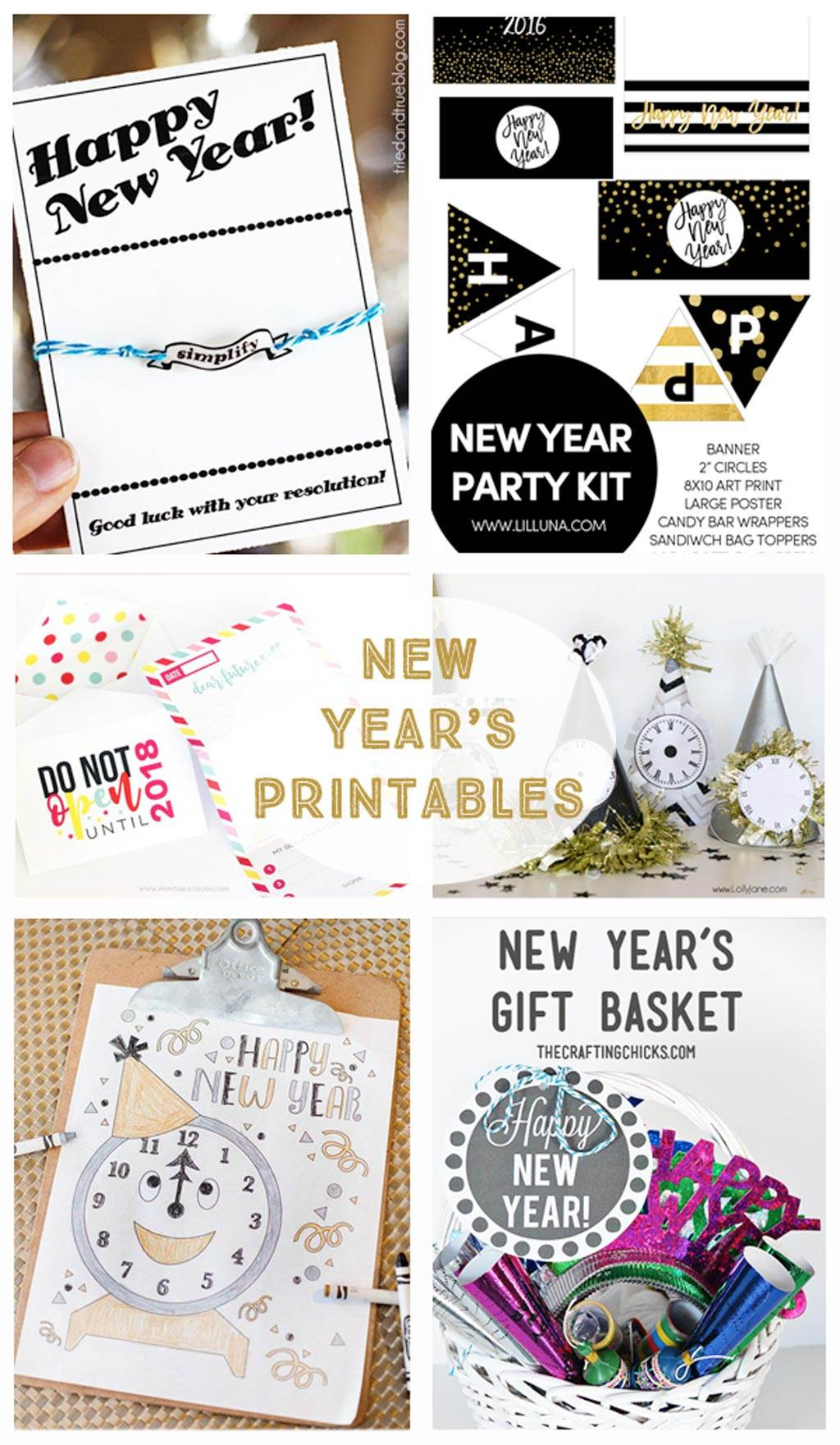 New Year&amp;#039;S Printables - The Crafting Chicks with Free Printable New Years Decorations