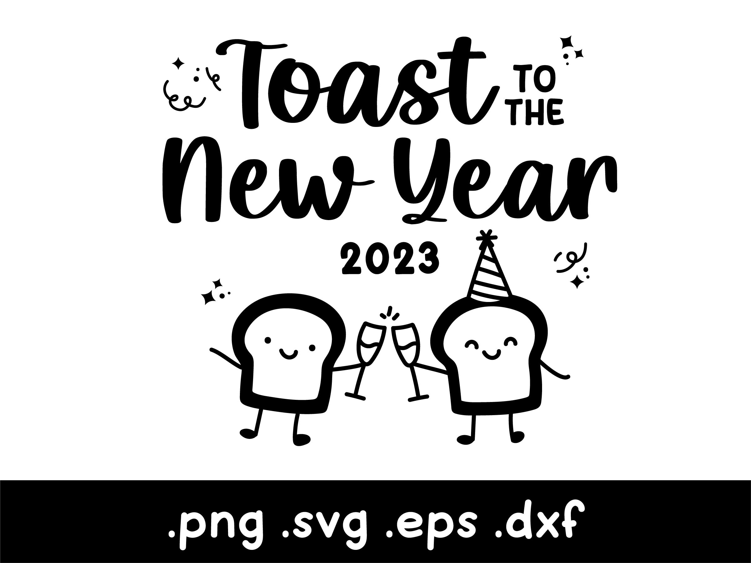 New Year&amp;#039;S Toasting - Etsy New Zealand for Toast to the New Year Printable