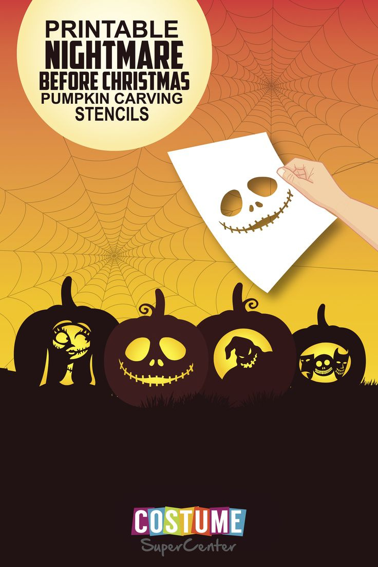 Nightmare Before Christmas Pumpkin Carving Stencils | Costume regarding Pumpkin Stencils Printable Nightmare Before Christmas