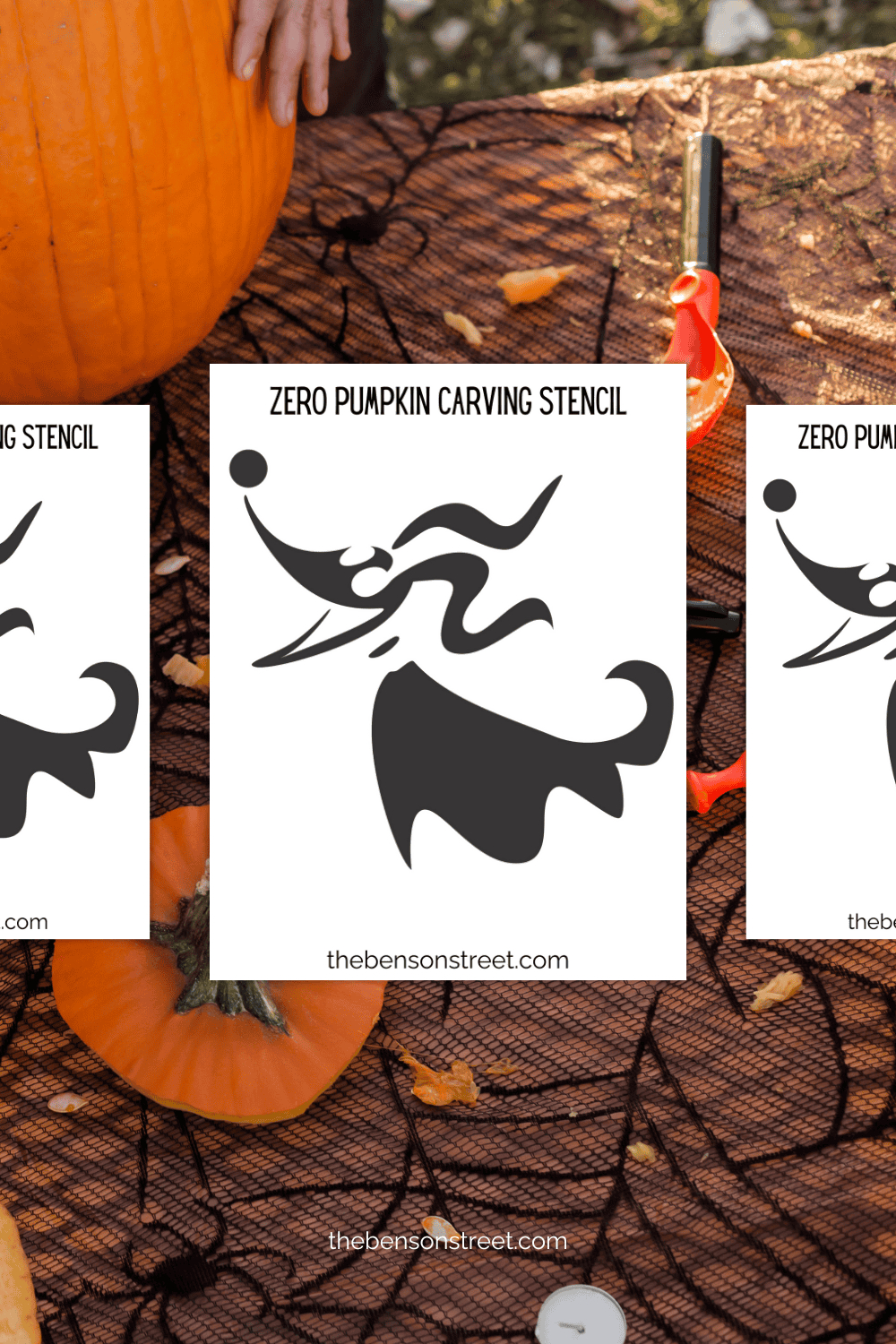 Nightmare Before Christmas Zero Pumpkin Stencil Printable - The inside Pumpkin Stencils Printable Nightmare Before Christmas