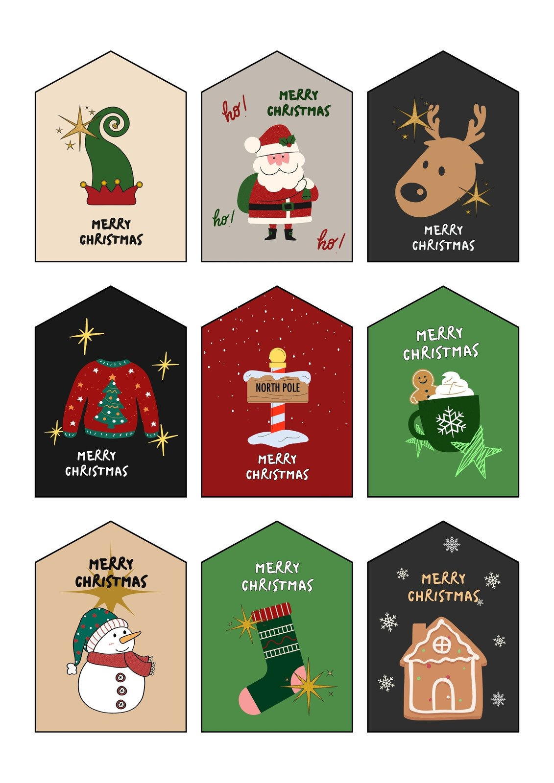 Page 4 - Free And Customizable Holiday Gift Tag Templates | Canva with regard to Cute Printable Christmas Tags