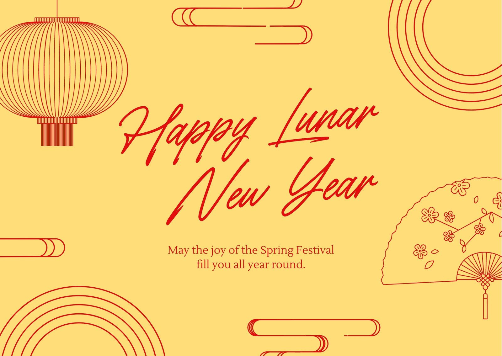 Page 4 - Free Custom Printable Chinese New Year Card Templates | Canva within Chinese New Year Printable Cards