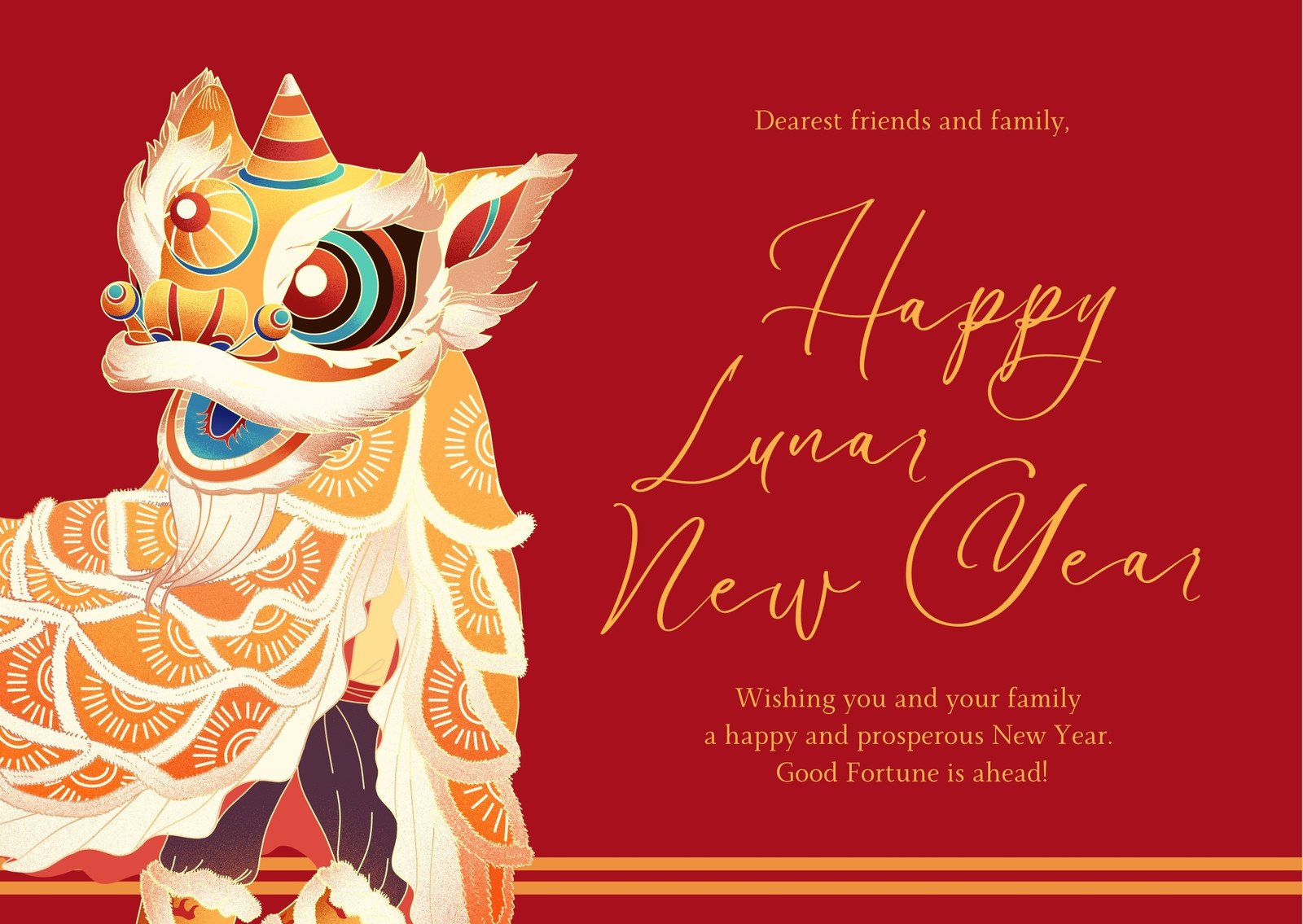 Page 5 - Free Custom Printable Lunar New Year Card Templates | Canva with regard to Printable Lunar New Year Card
