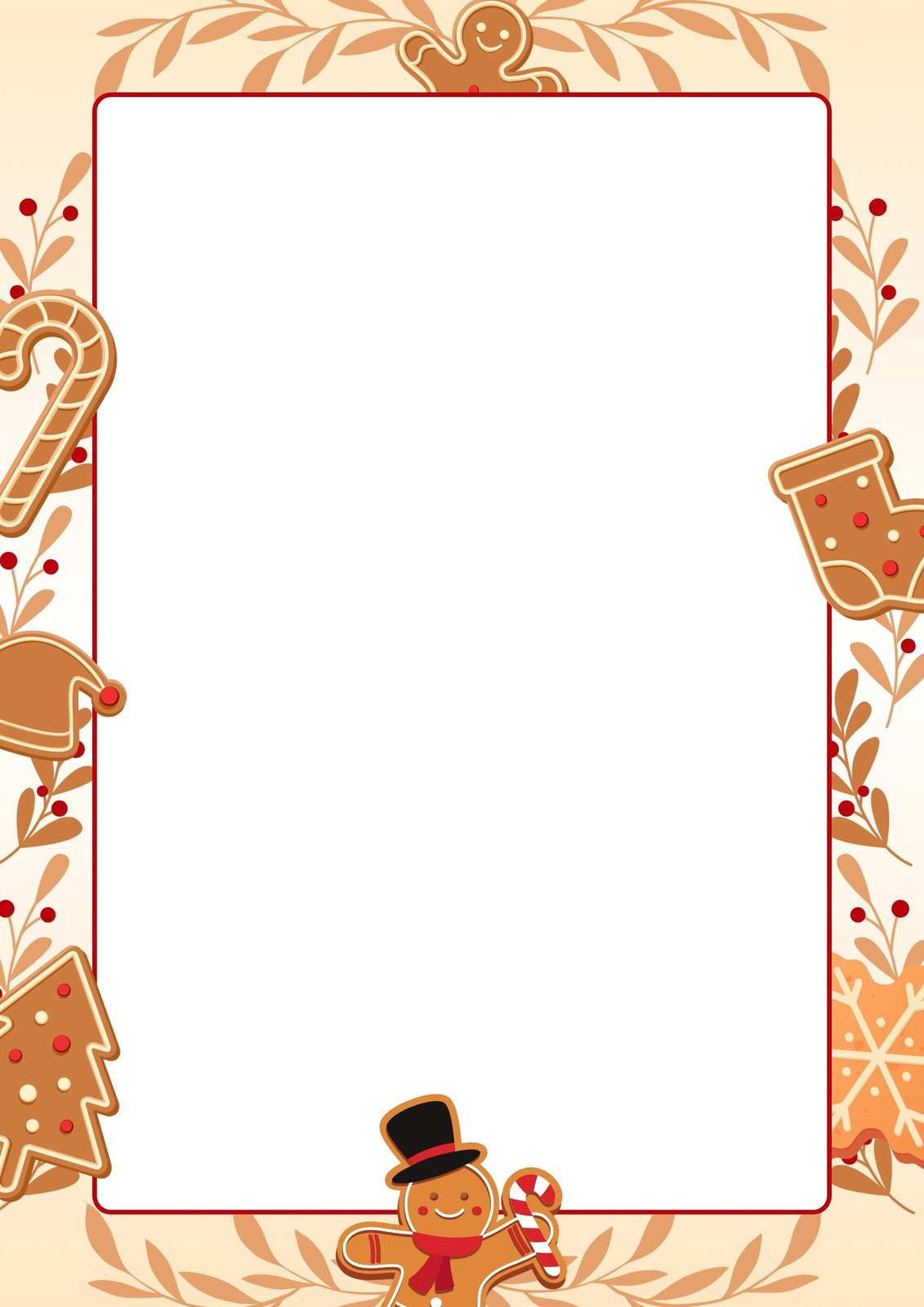 Page 6 - Free Printable Page Border Templates You Can Customize with regard to Free Printable Christmas Cookie Border