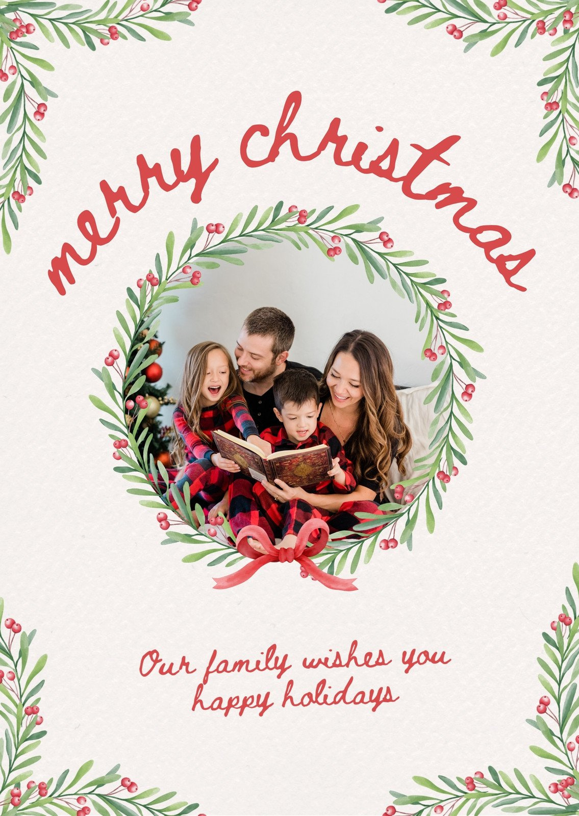 Page 8 - Free Custom Printable Christmas Card Templates | Canva for Printable Custom Christmas Card Free