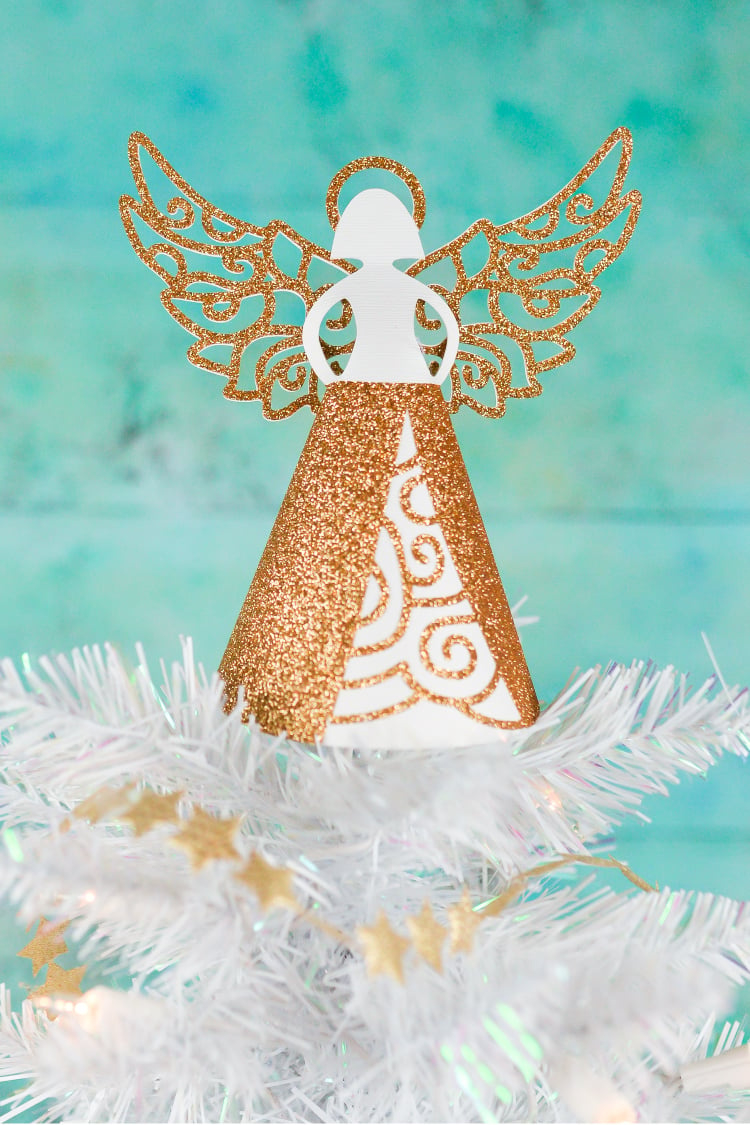 Paper Angel Diy Christmas Tree Topper - Hey, Let&amp;#039;S Make Stuff pertaining to Christmas Angel Tree Topper Printable