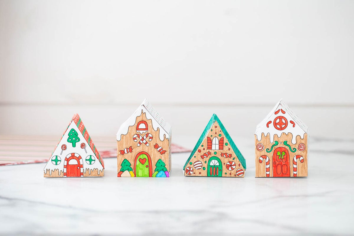 Paper Gingerbread House (Free Printables) - The Best Ideas For Kids in Free Printable 3D Gingerbread House Template