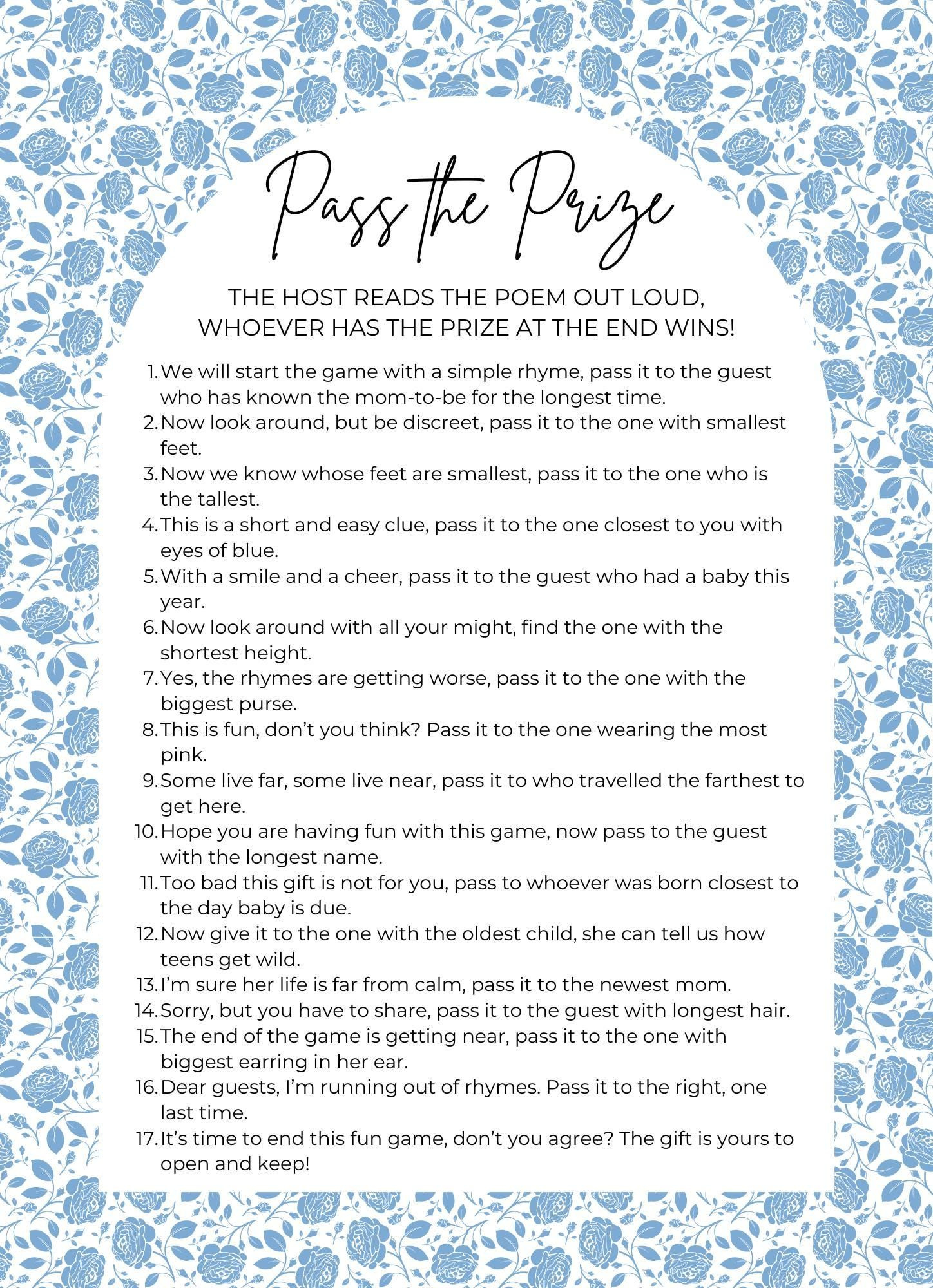 Pass The Prize Baby Shower Game Free - Shop On Pinterest intended for Pass The Prize Baby Shower Game Free Printable