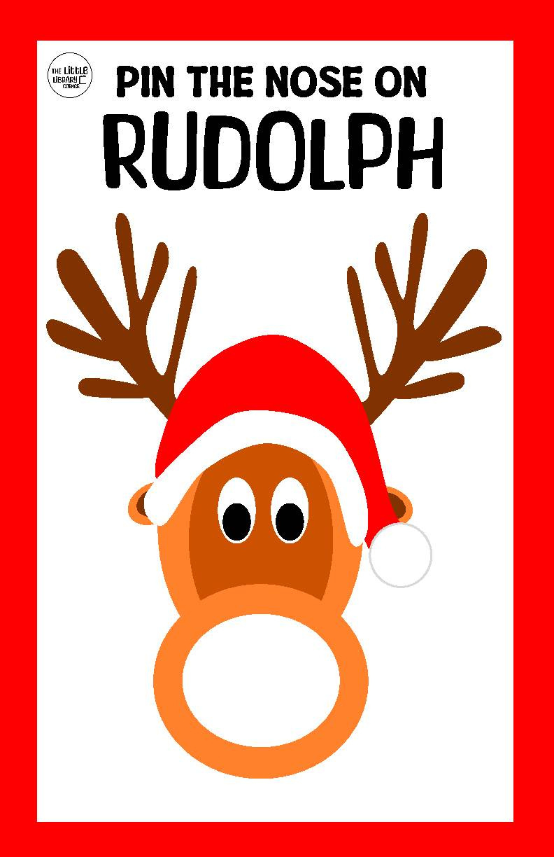 Pin The Nose On Rudolph Printable Poster - Classful inside Rudolph Nose Printable