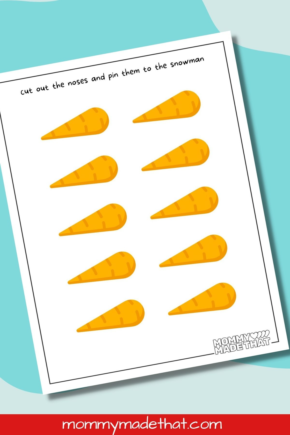 Pin The Nose On The Snowman (Cute Free Printable Game!) throughout Snowman Nose Printable