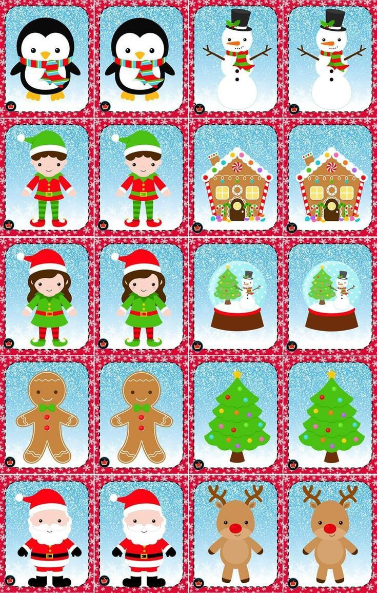 Pinhannah Schatz On Occupational Therapy :) | Preschool throughout Christmas Concentration Game Printable