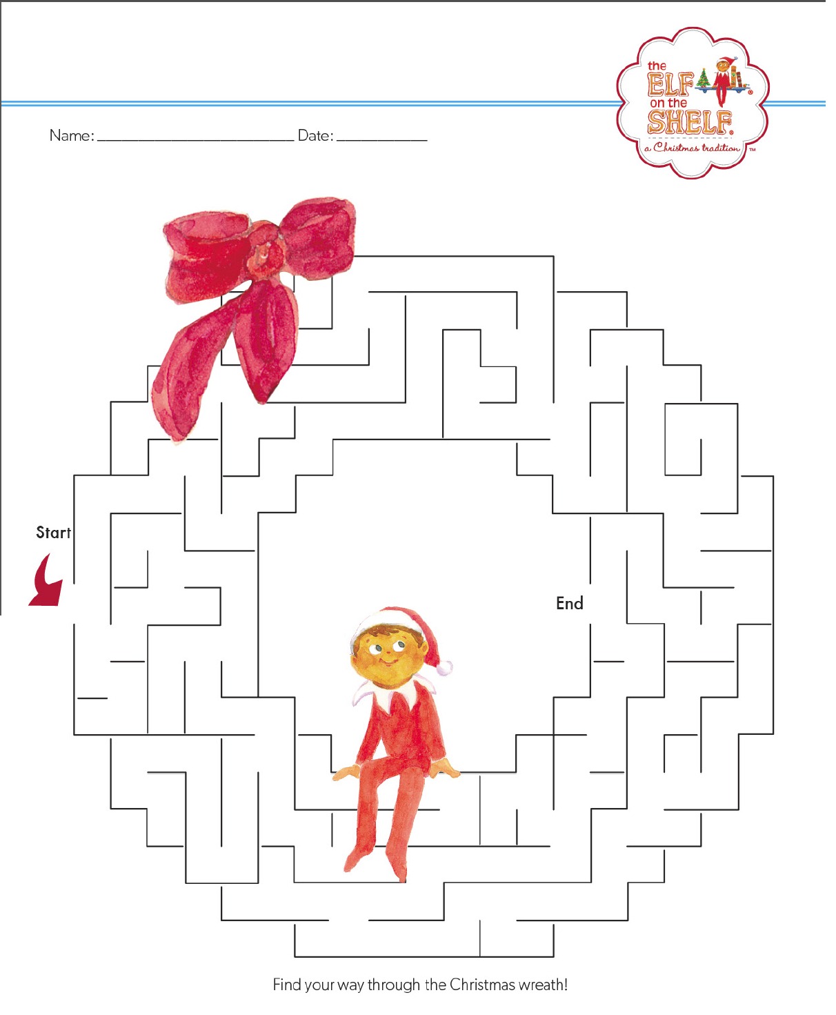 Pinkarolina On Zapisane Na Szybko | Christmas Coloring Pages regarding Christmas Elf Maze Printable