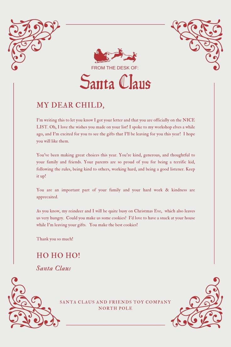 Pinlauren Johnson On Seasons In 2025 | Free Santa Letter throughout Christmas Letter 2025 Template