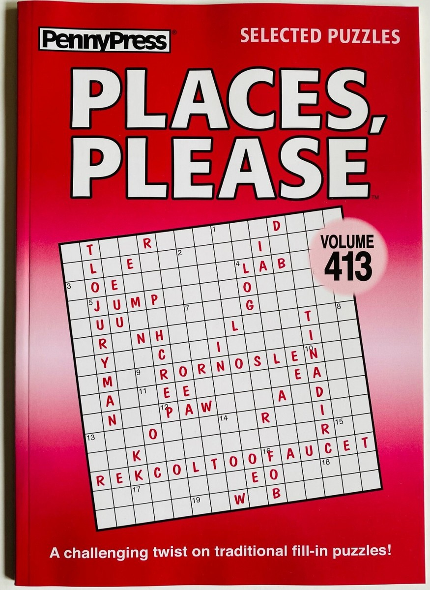 Places Please Fill In Ins Volume 413 Penny Press Selected Variety throughout Free Printable Places Please Puzzles