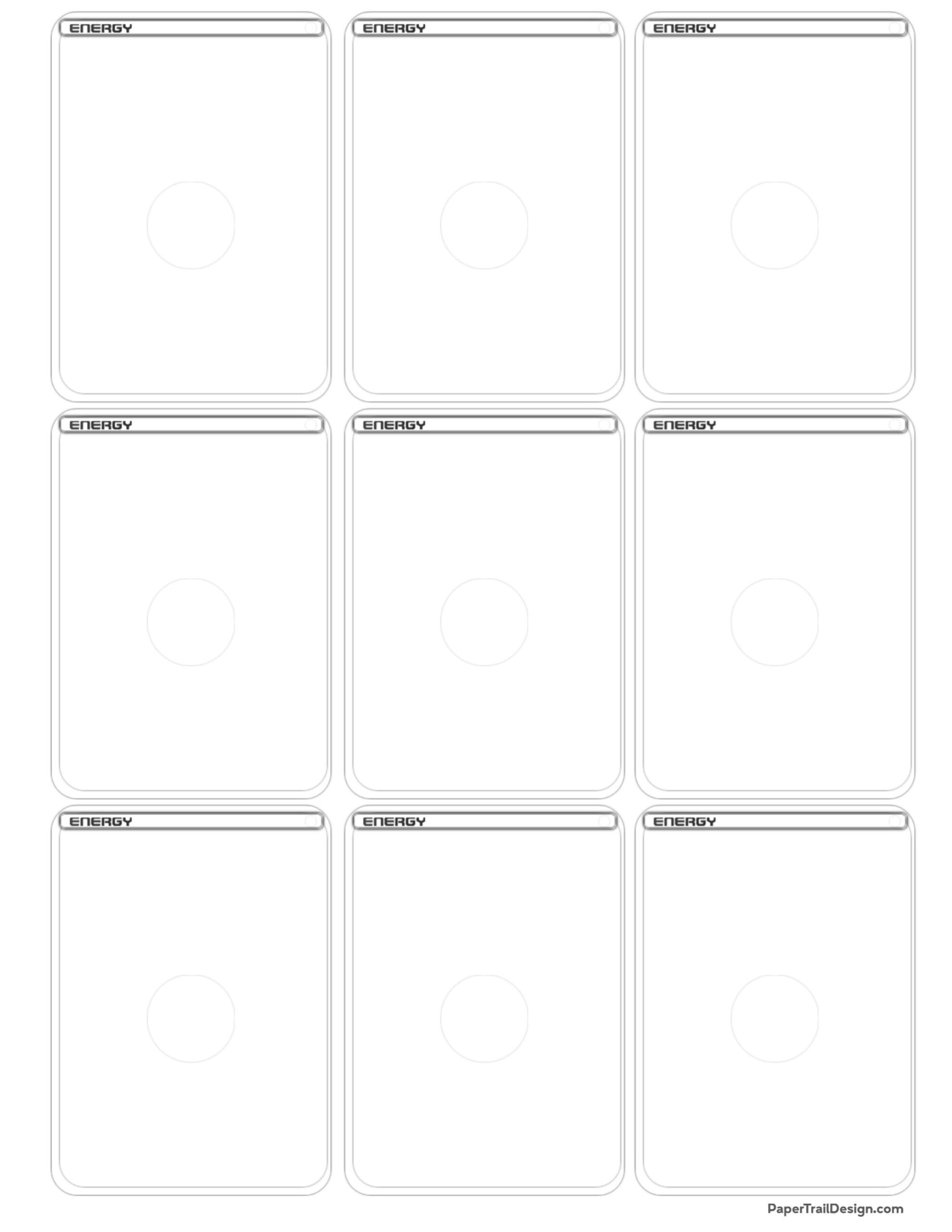 Pokémon Card Template Free Printable - Paper Trail Design inside Printable Pokemon Card Template