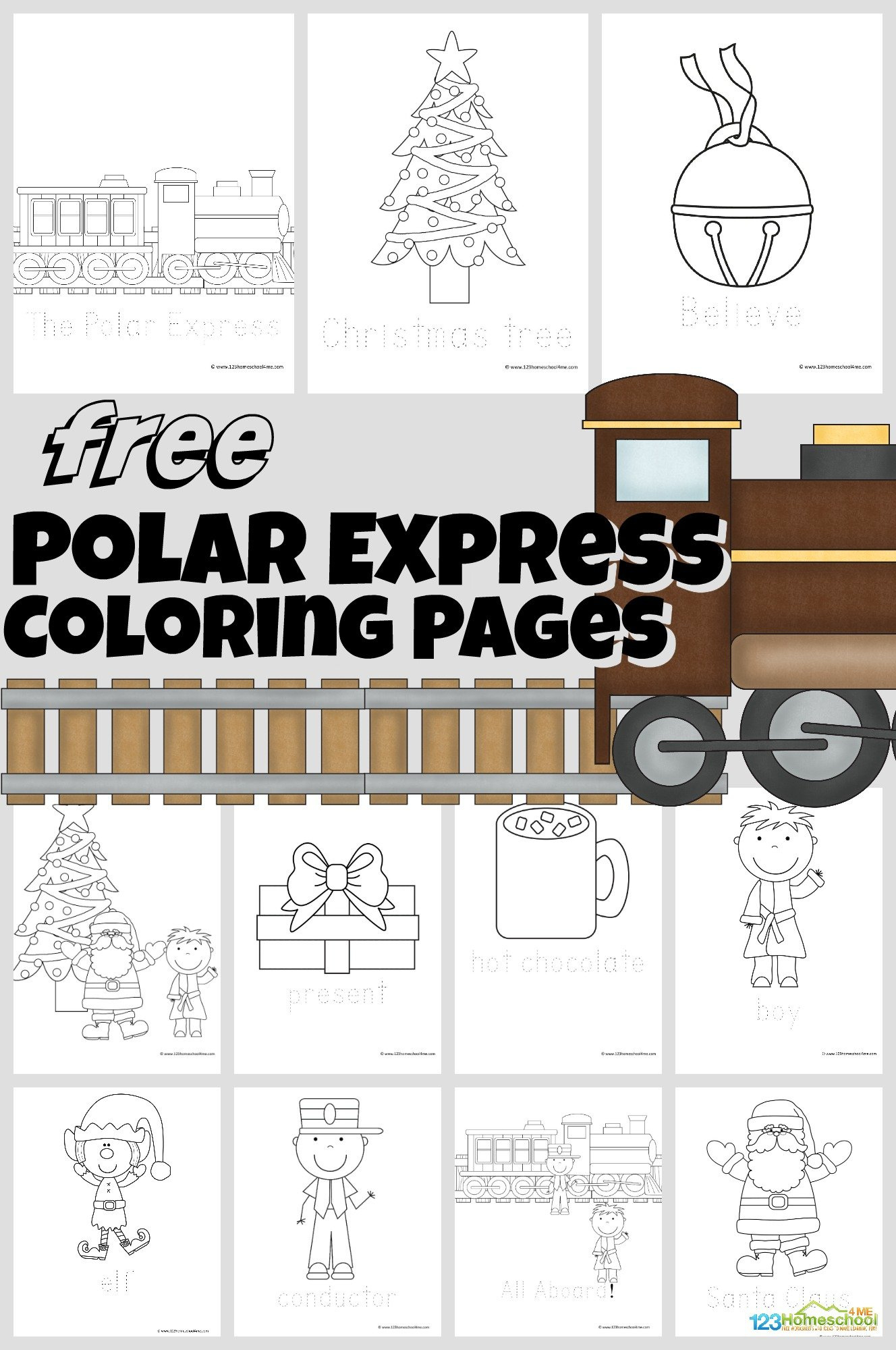 Polar Express Coloring Pages inside Polar Express Free Printables