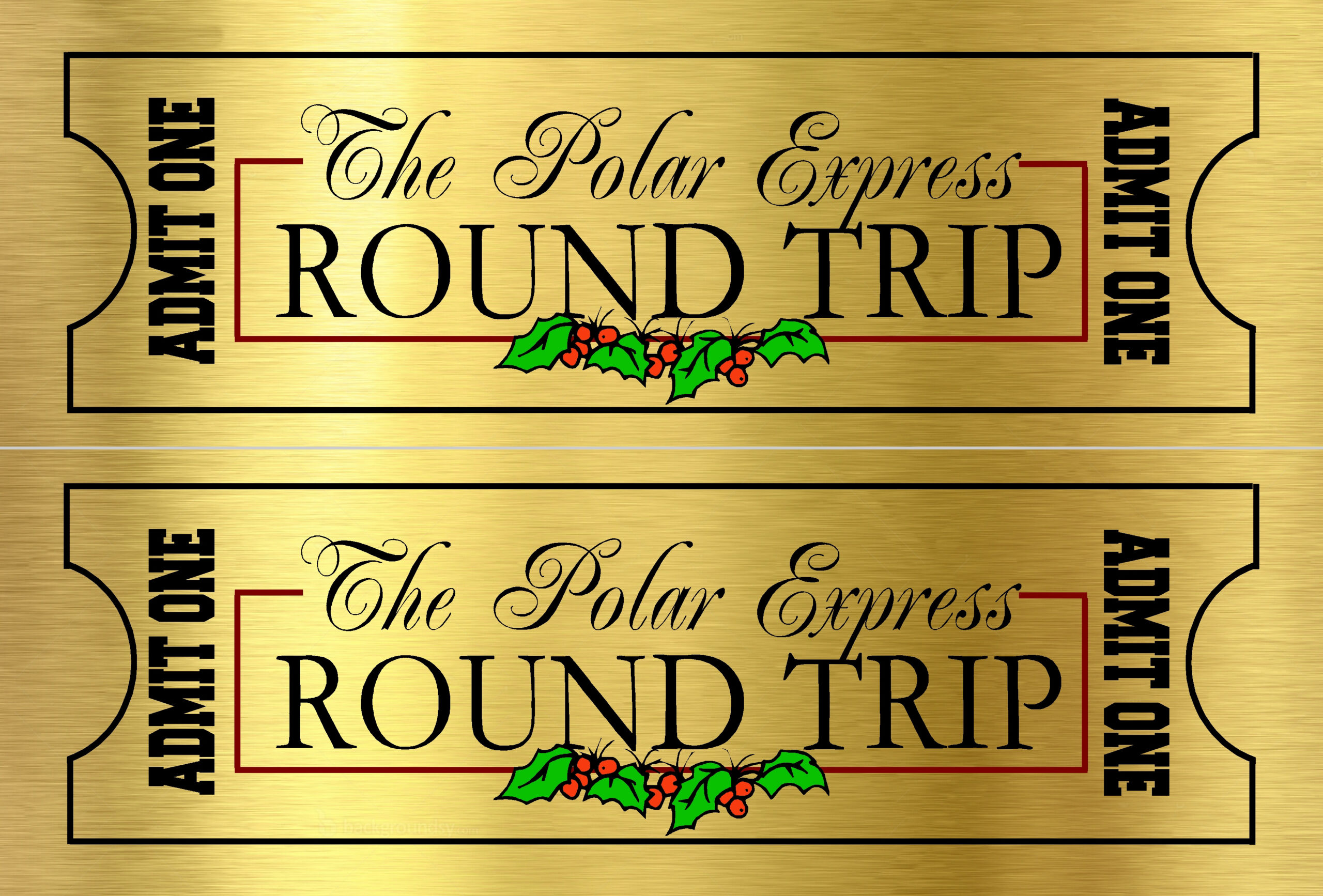 Polar Express Ticket – The Idea Door intended for Polar Express Free Printable Tickets