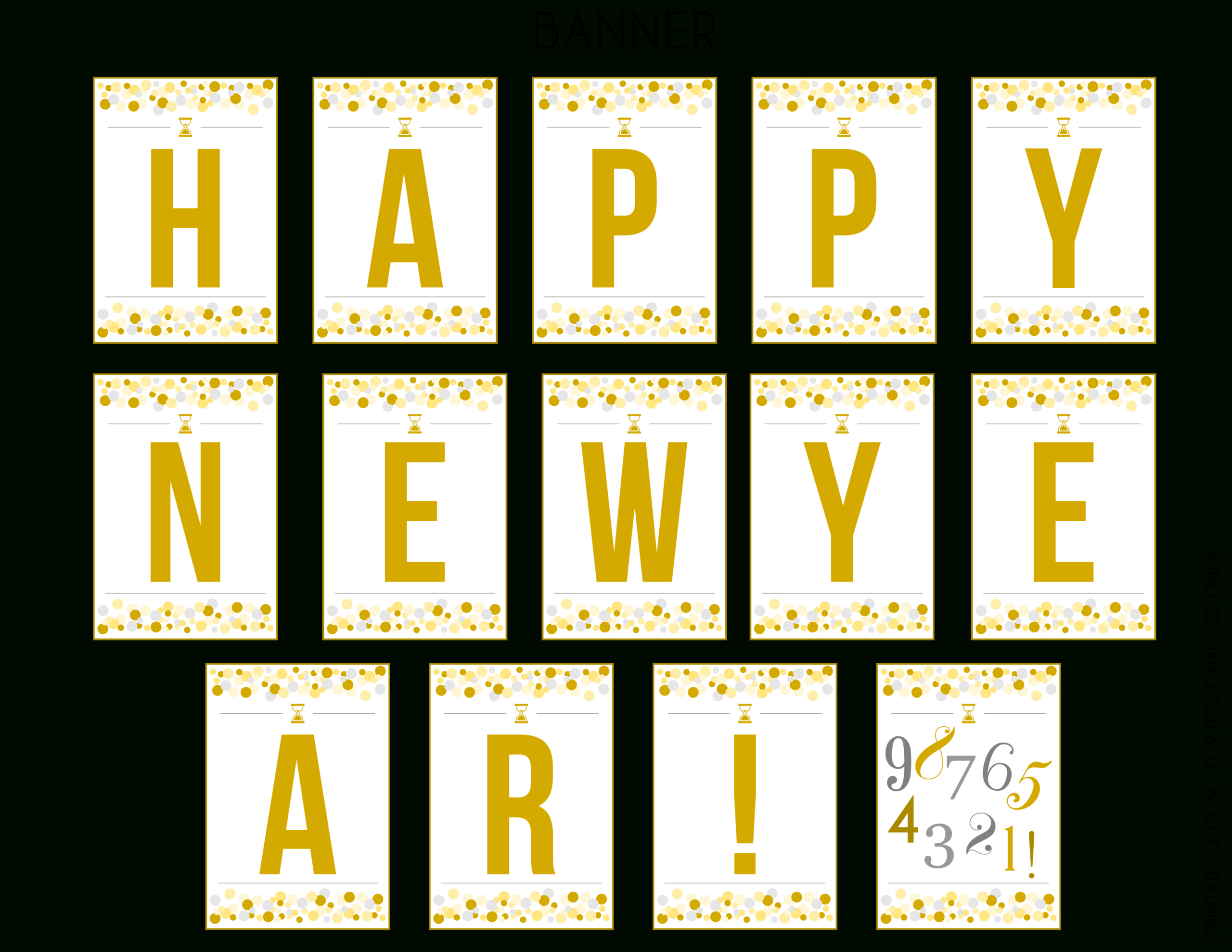 Poster De Año Nuevo 2025 New Year'S Eve Decorations That Your intended for Printable New Years Decorations